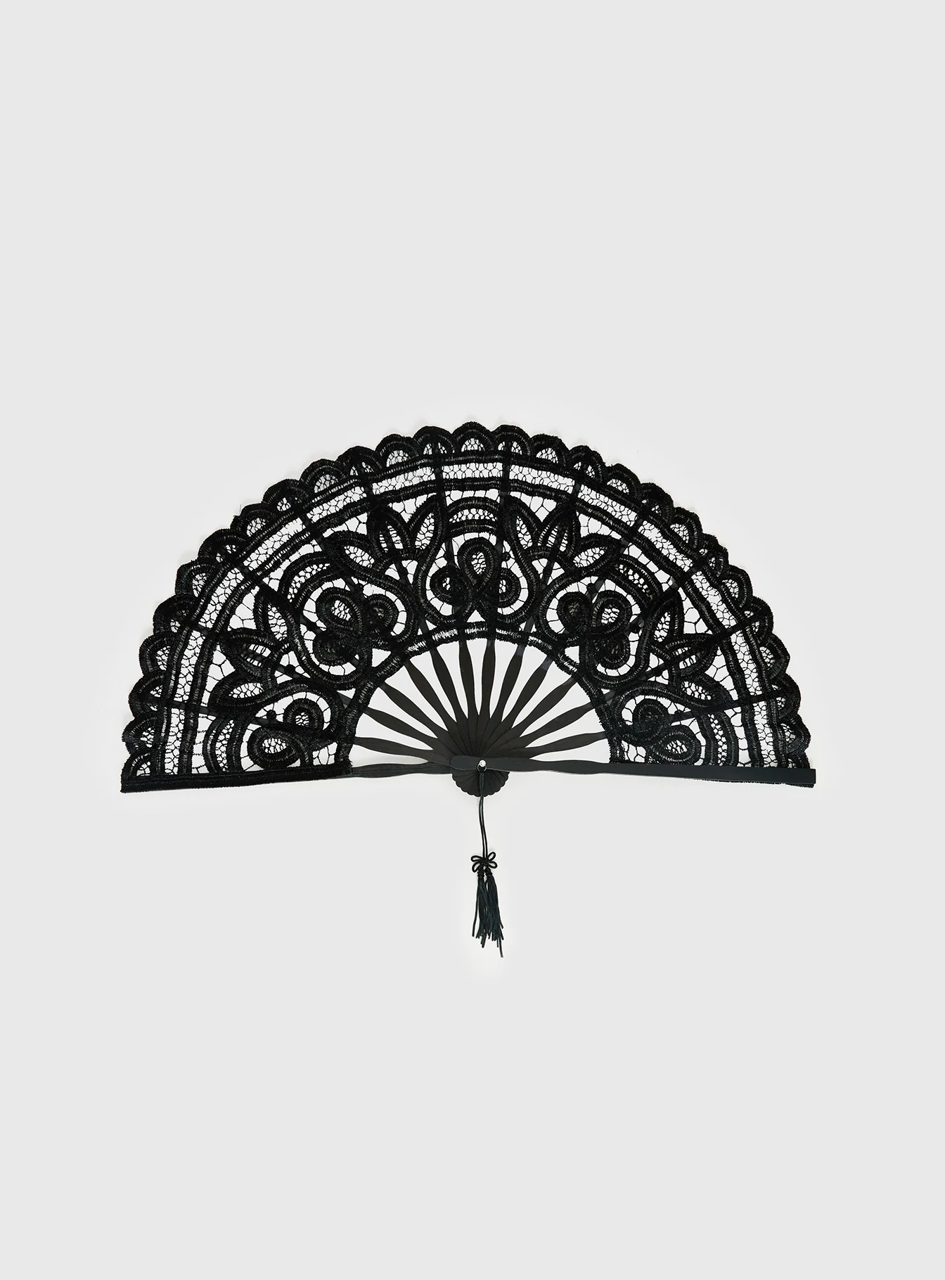 Bossa Nova Lace Fan Black - Image 2