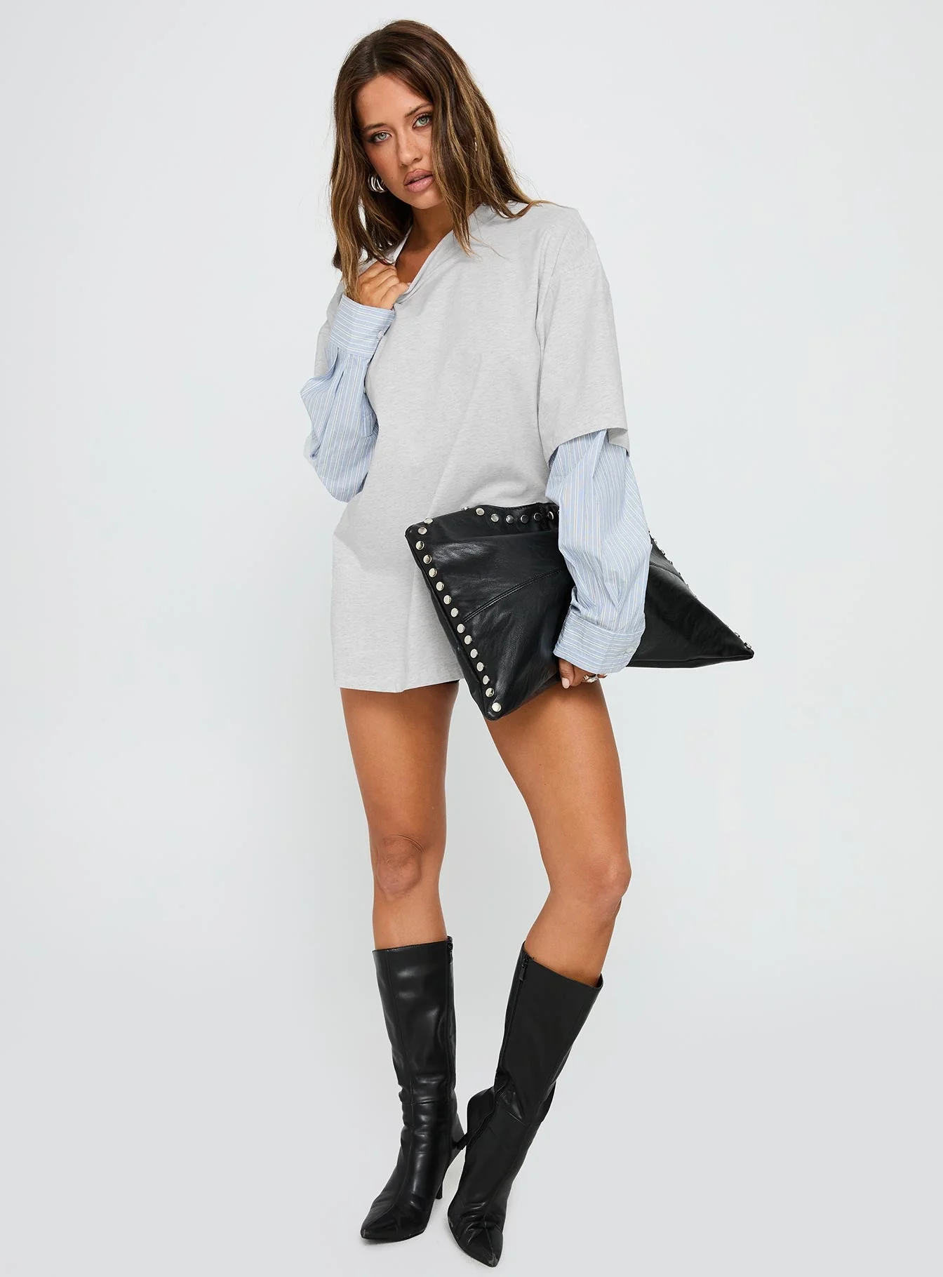 Ashely Shirt Grey - Image 3