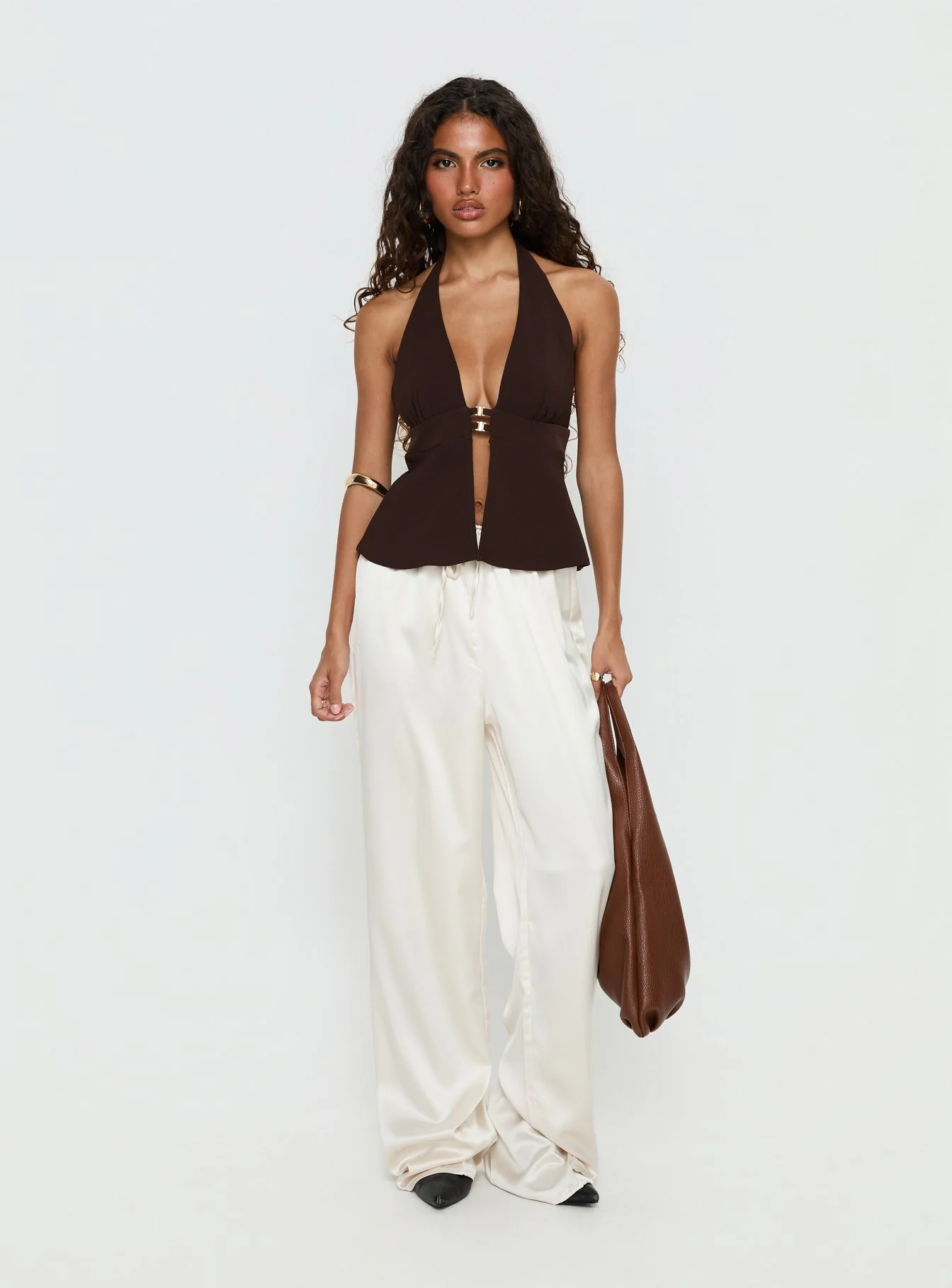 Brealle Halter Top Chocolate - Image 2