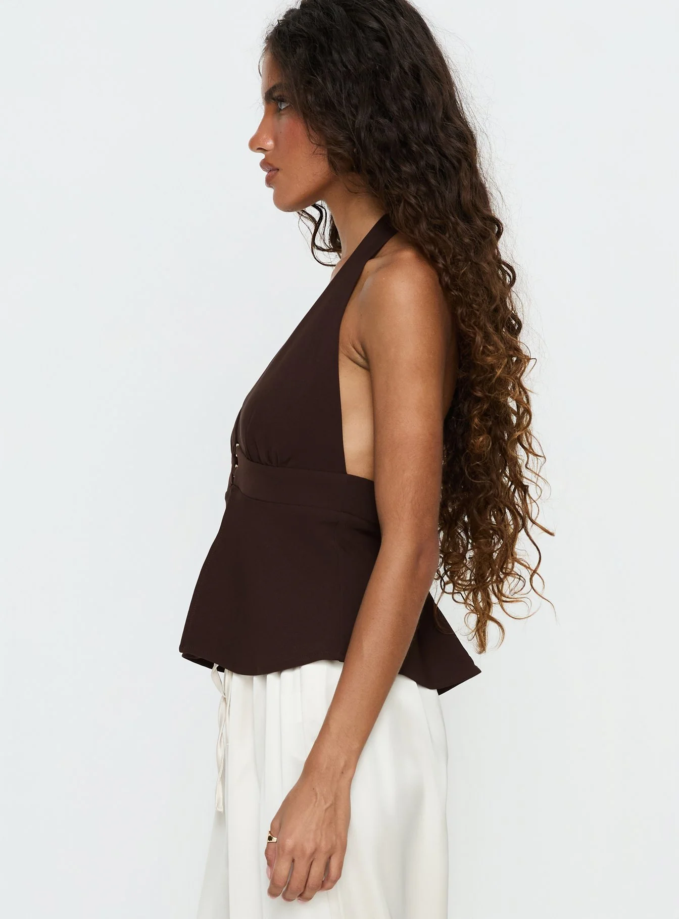 Brealle Halter Top Chocolate - Image 3