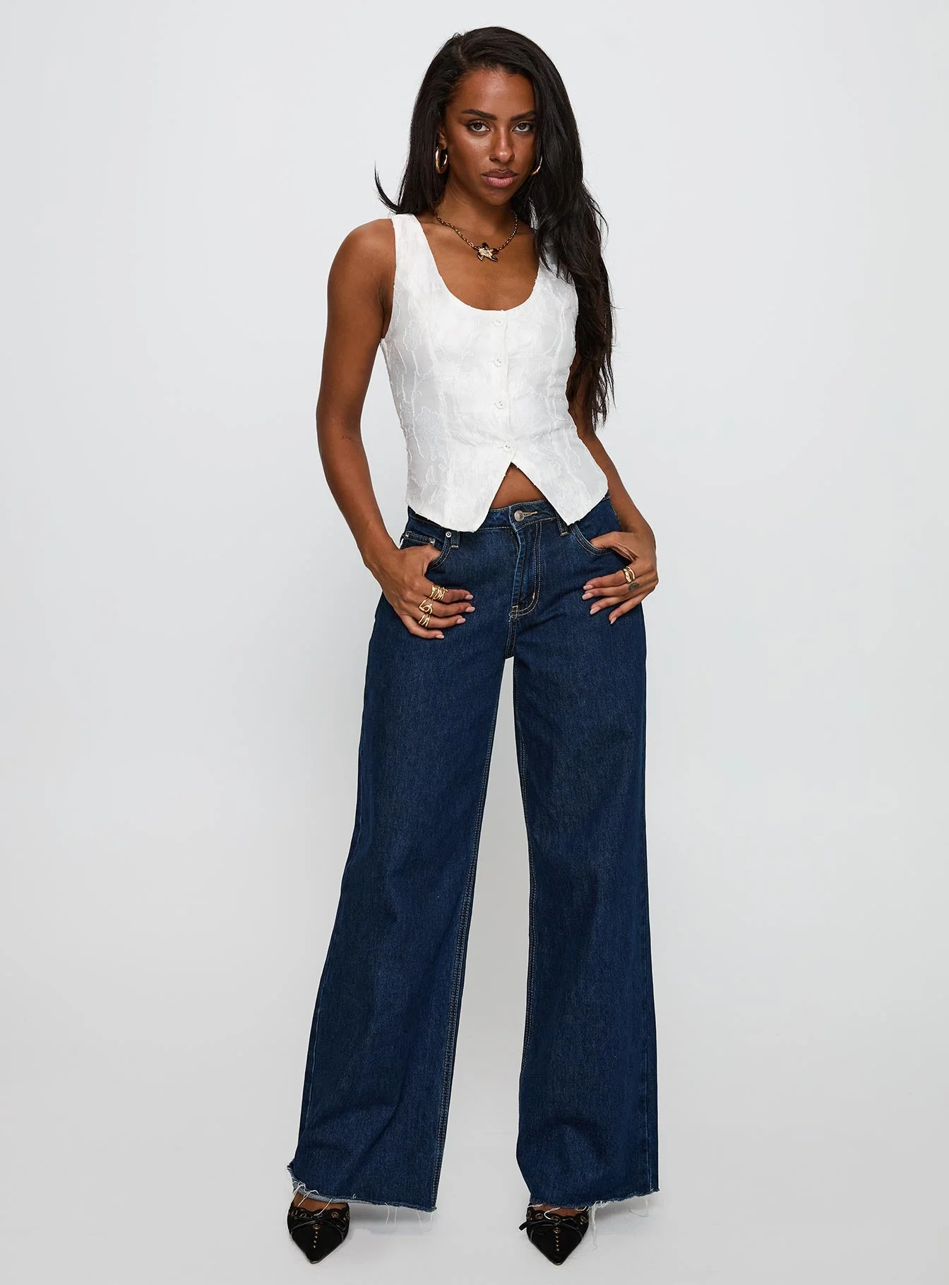 Breathless Embroidered Top White - Image 3