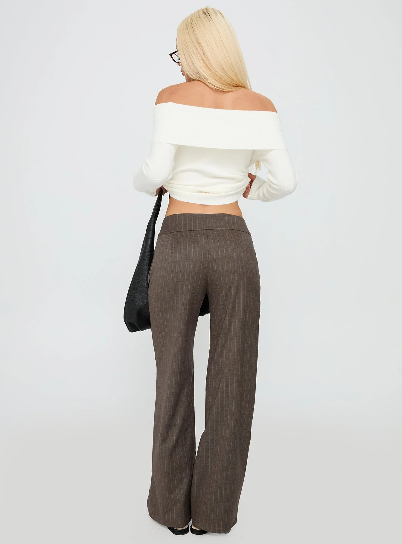 Briellea Thick Waistband Pant Pinstripe - Image 5