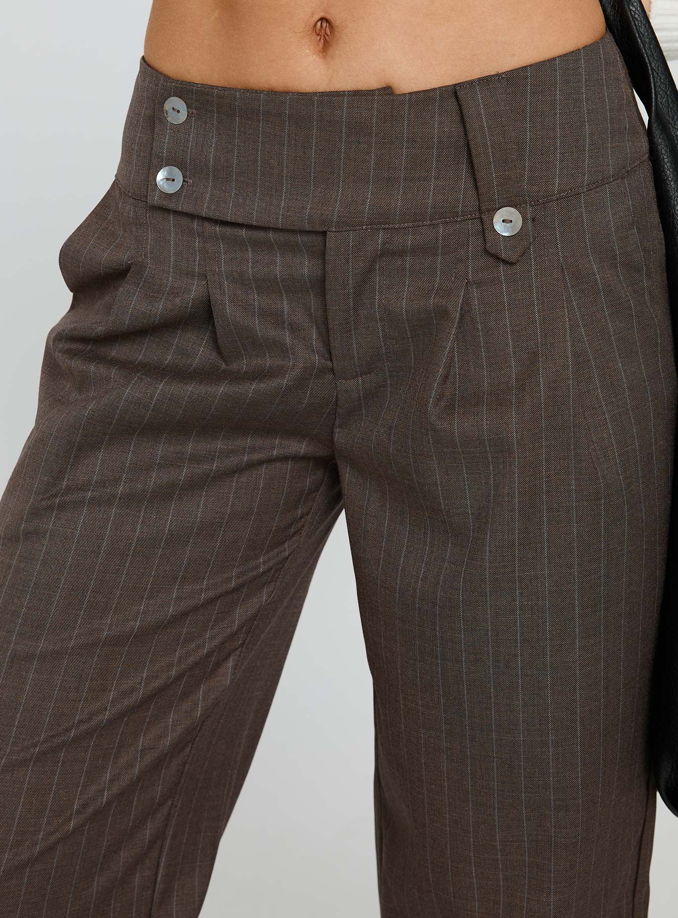 Briellea Thick Waistband Pant Pinstripe - Image 6