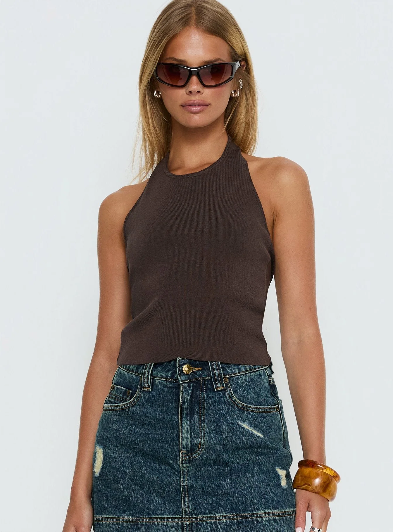 Britley Halter Top Chocolate - Image 4