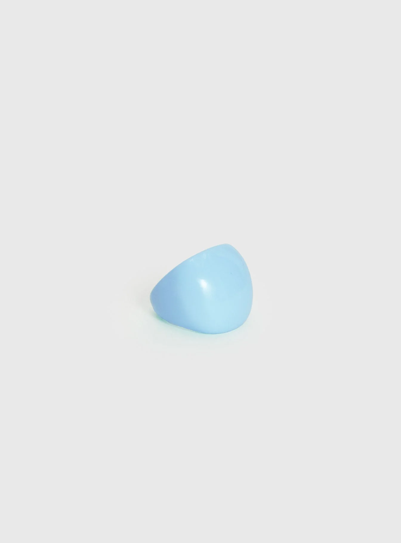 Brittanie Statement Resin Ring Blue - Image 3