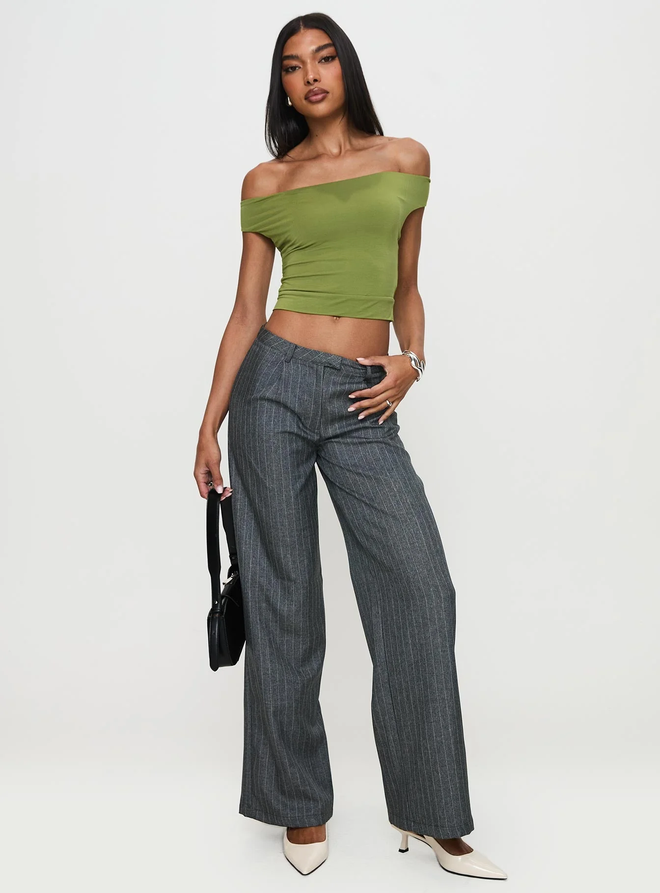 Broadcast Pants Grey Pinstripe - Image 3