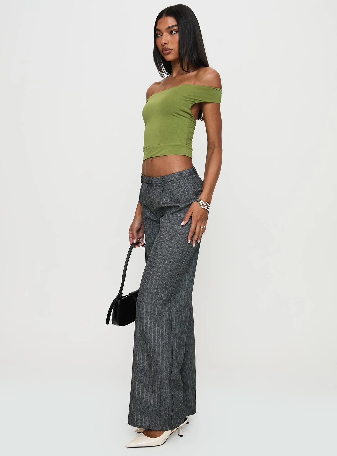 Broadcast Pants Grey Pinstripe - Image 4