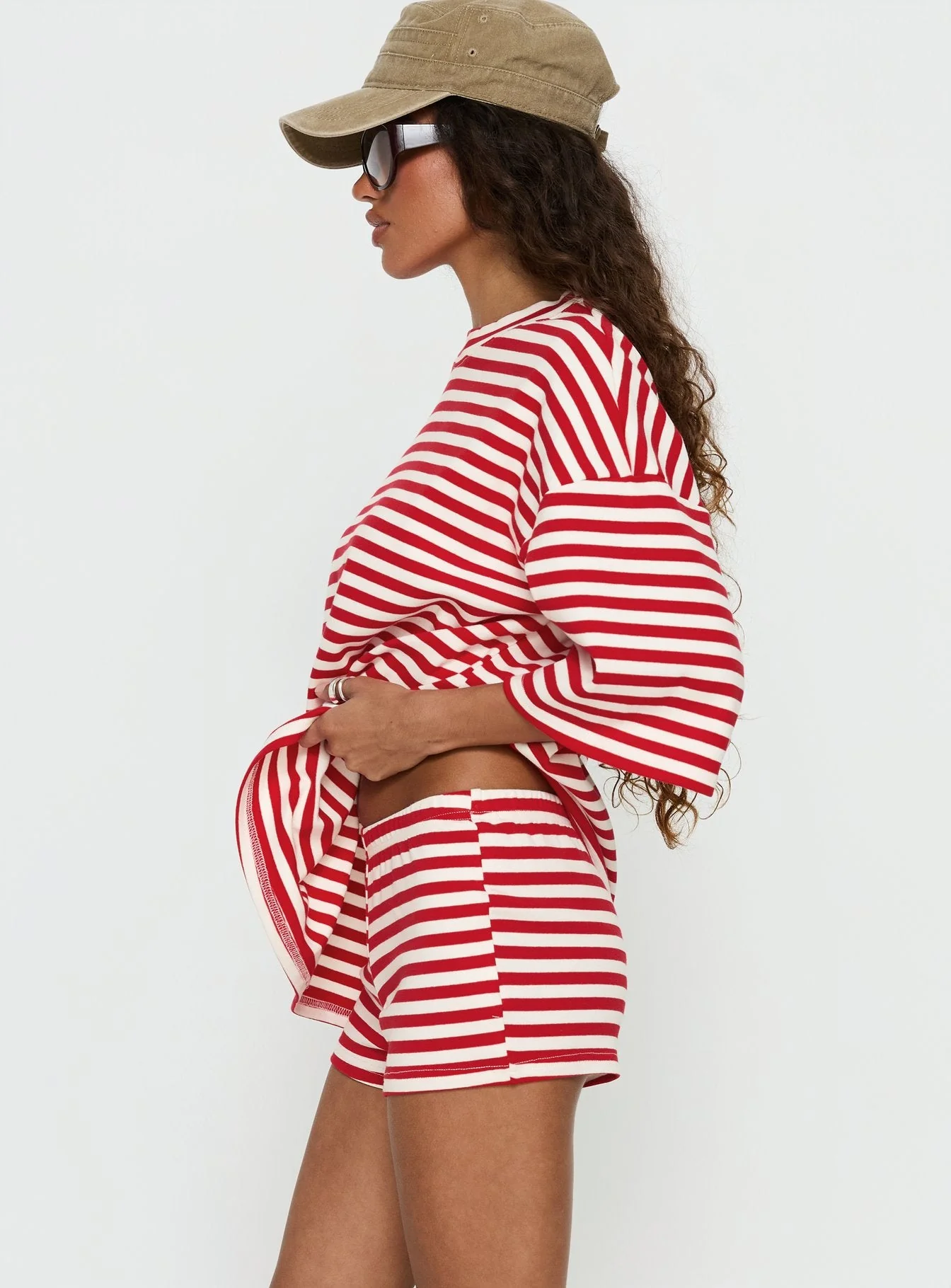 Bryanne Shorts Red Stripe - Image 4