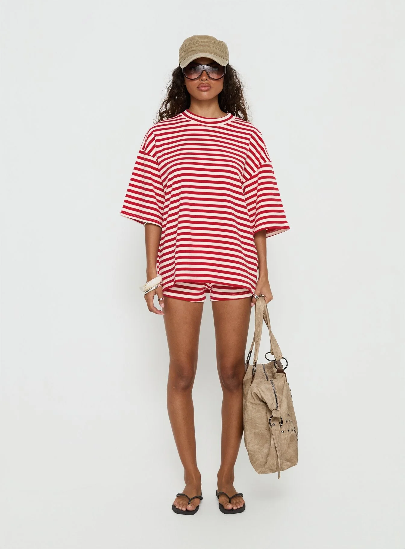 Bryanne Shorts Red Stripe - Image 7