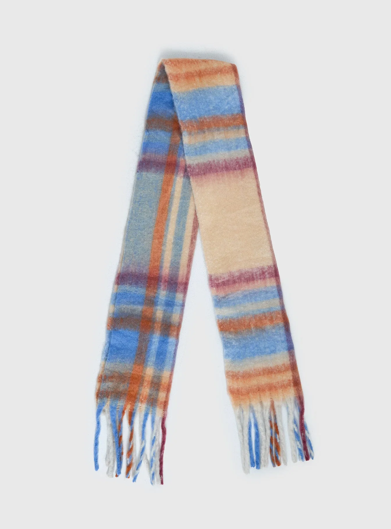 Brynne Scarf Blue Check - Image 2