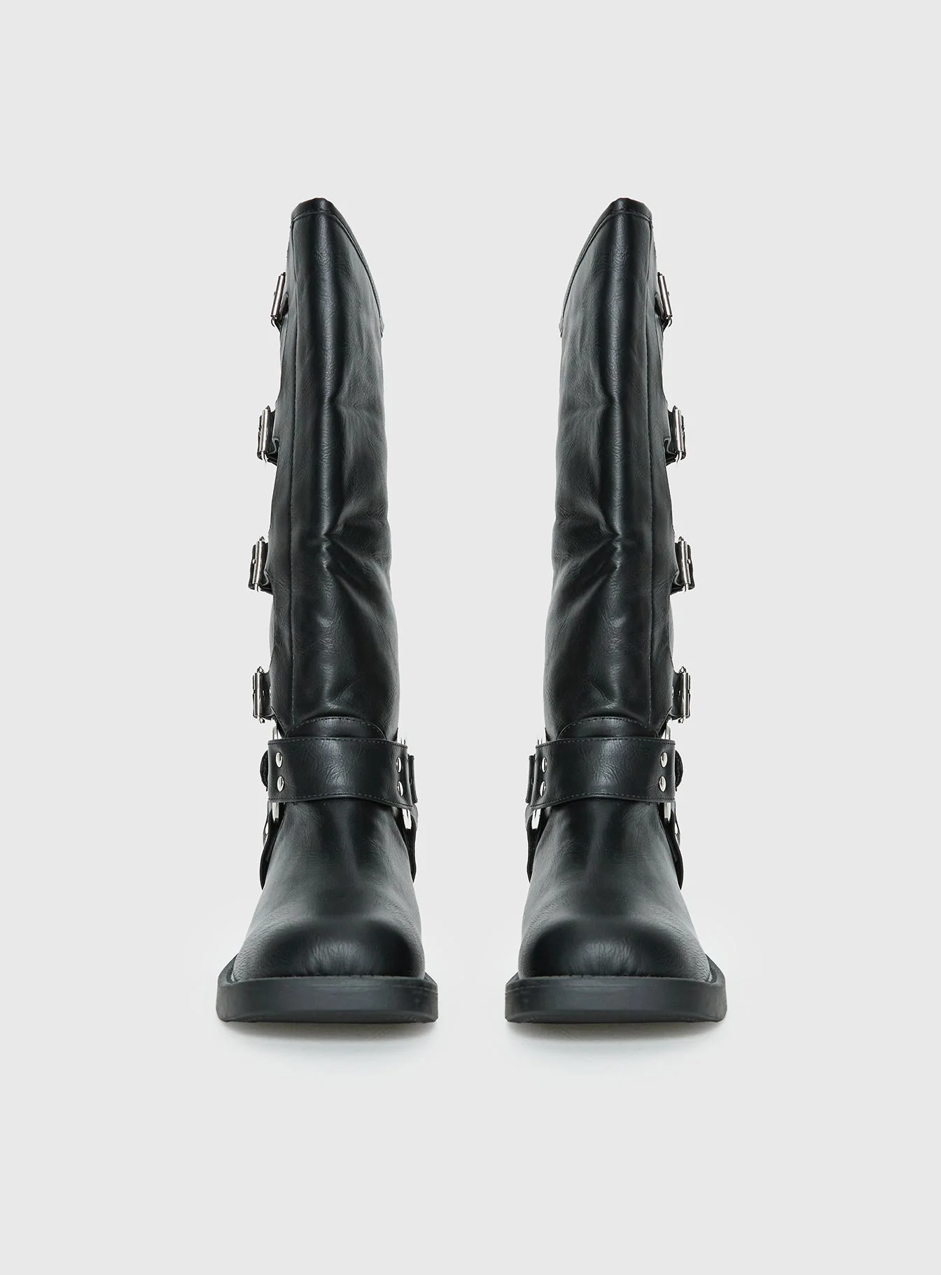 Buckle Down Boots Black - Image 3