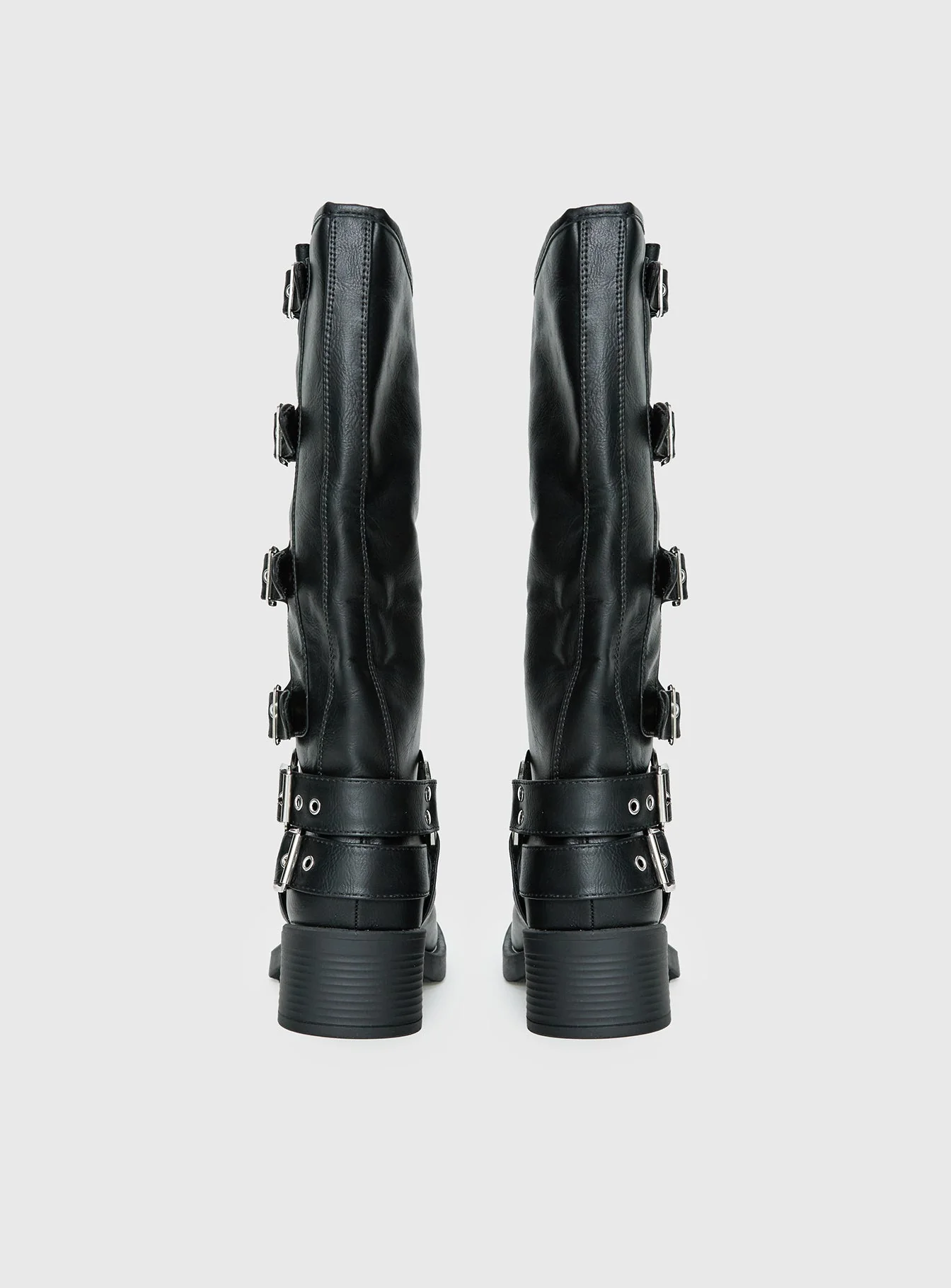 Buckle Down Boots Black - Image 4