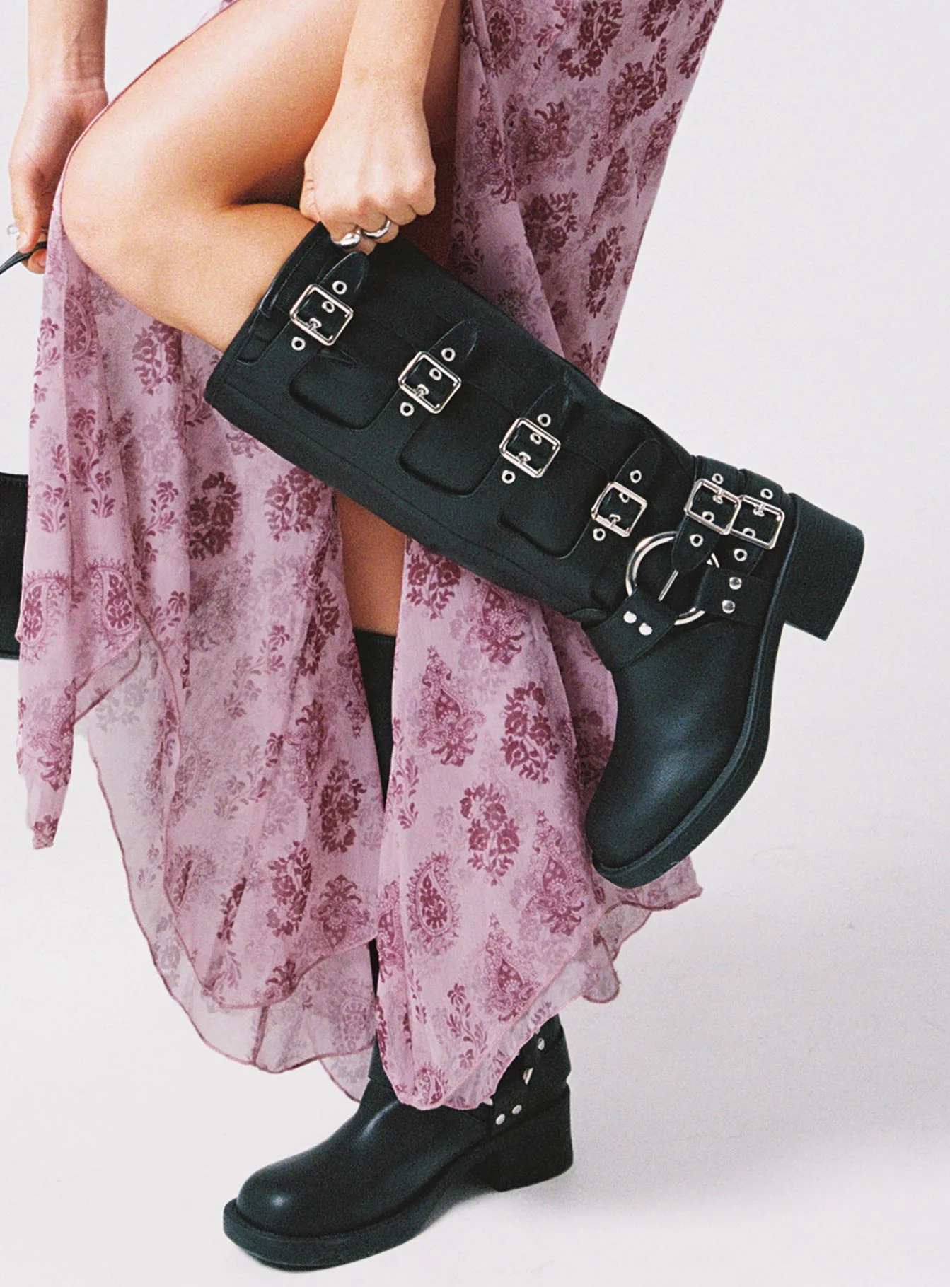 Buckle Down Boots Black - Image 6