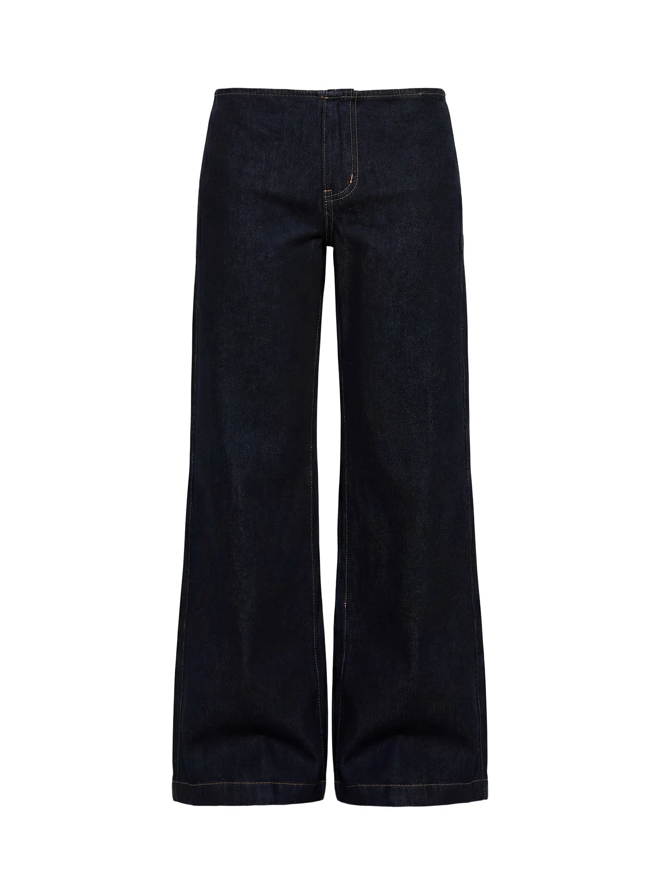Buenos No Waist Low Rise Straight Leg Jeans Raw Denim - Image 9