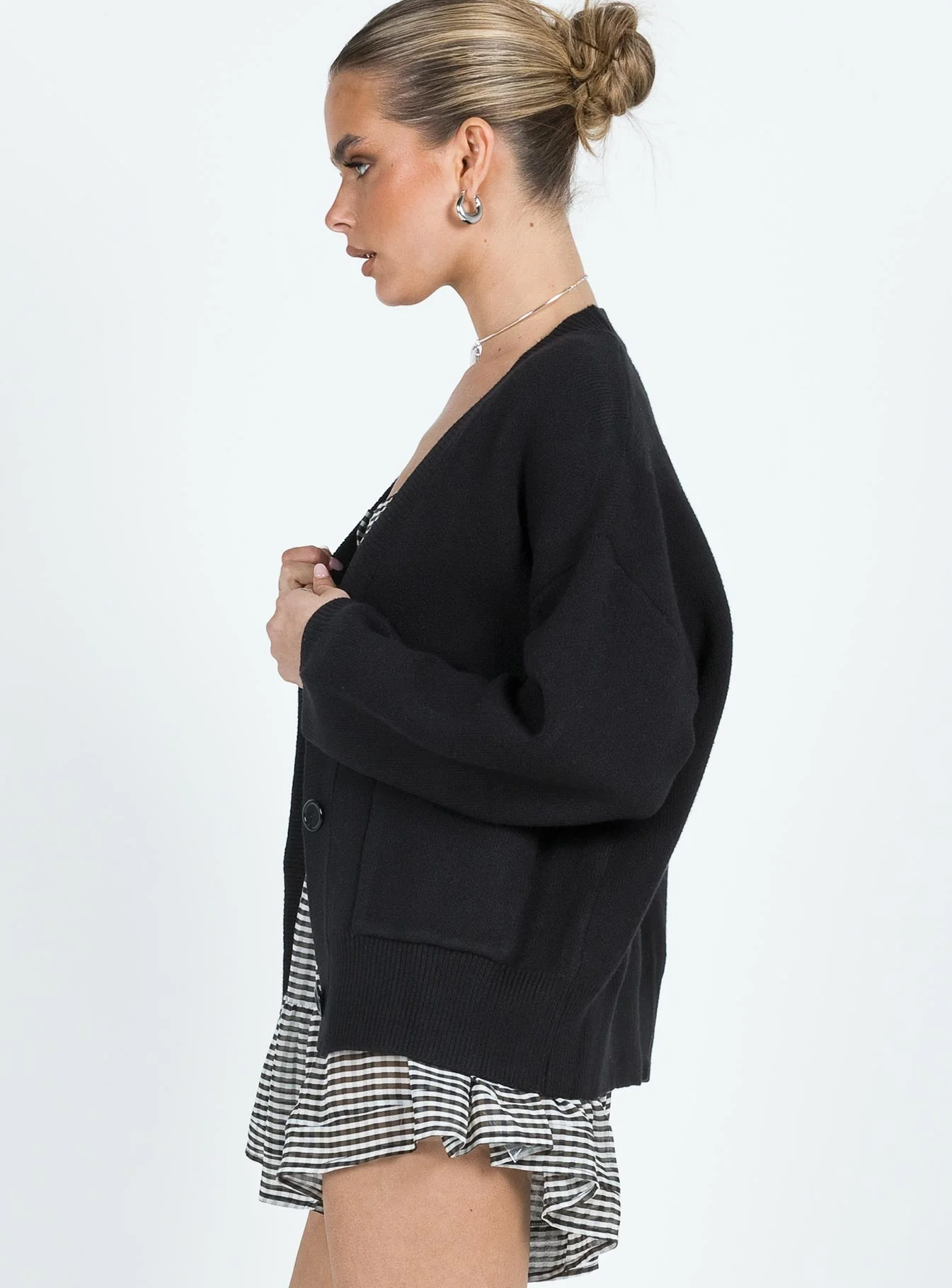 Burke Cardigan Black - Image 6