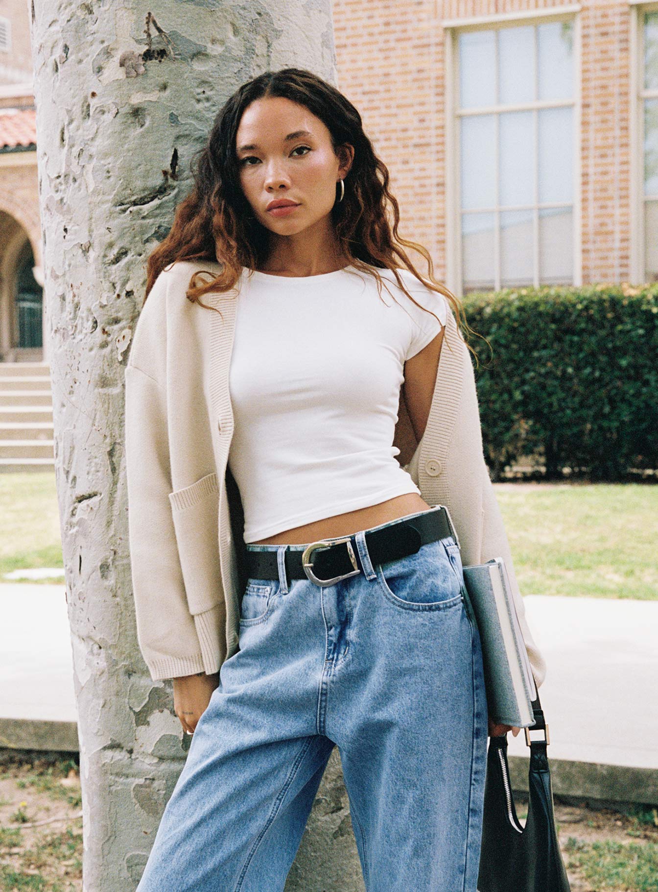 Burke Cardigan Cream - Image 3