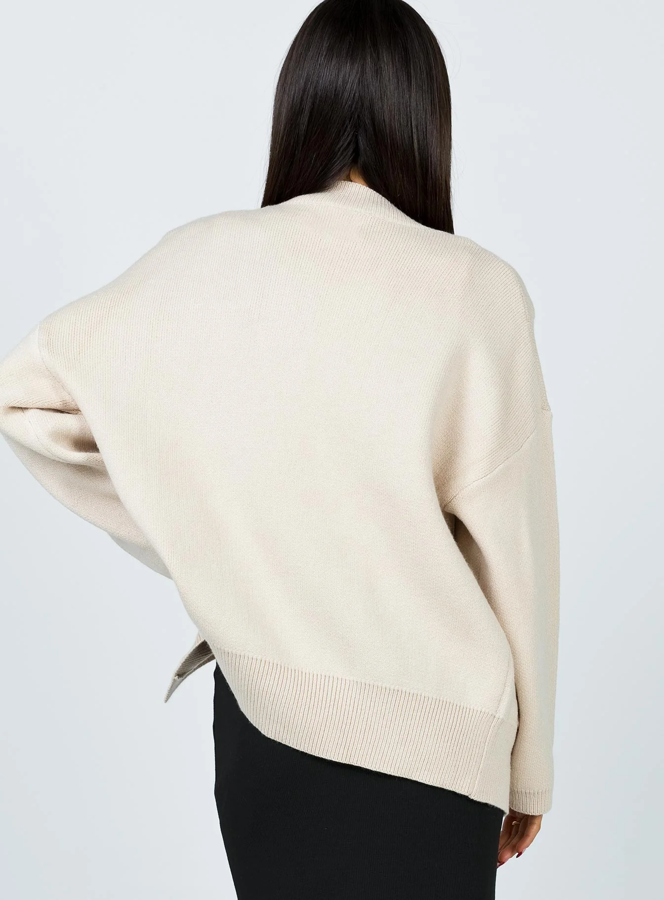 Burke Cardigan Cream - Image 9