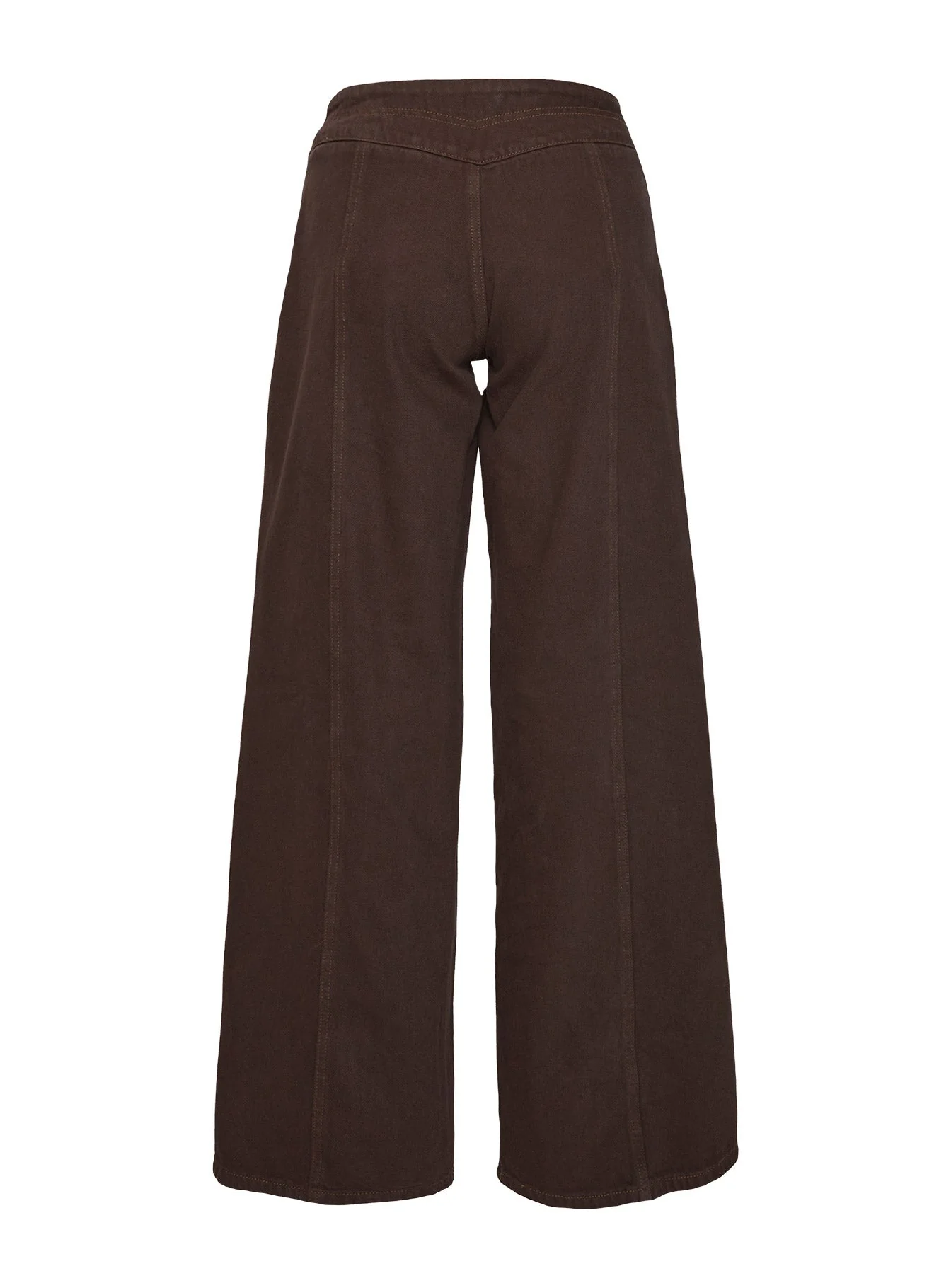 Bystander Lace Up Pants Brown - Image 4