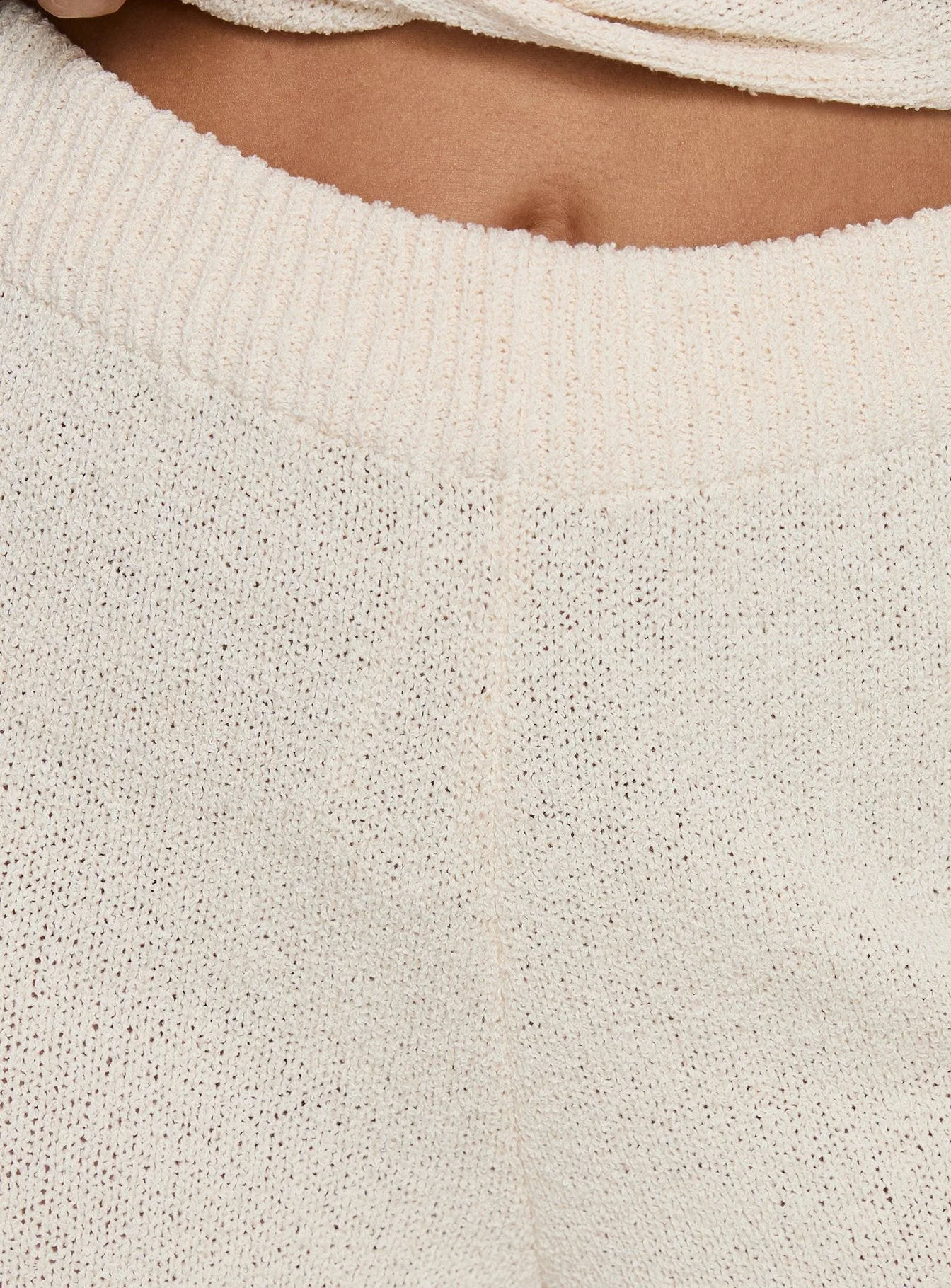 Calisse Knit Wide Leg Pants Beige - Image 6