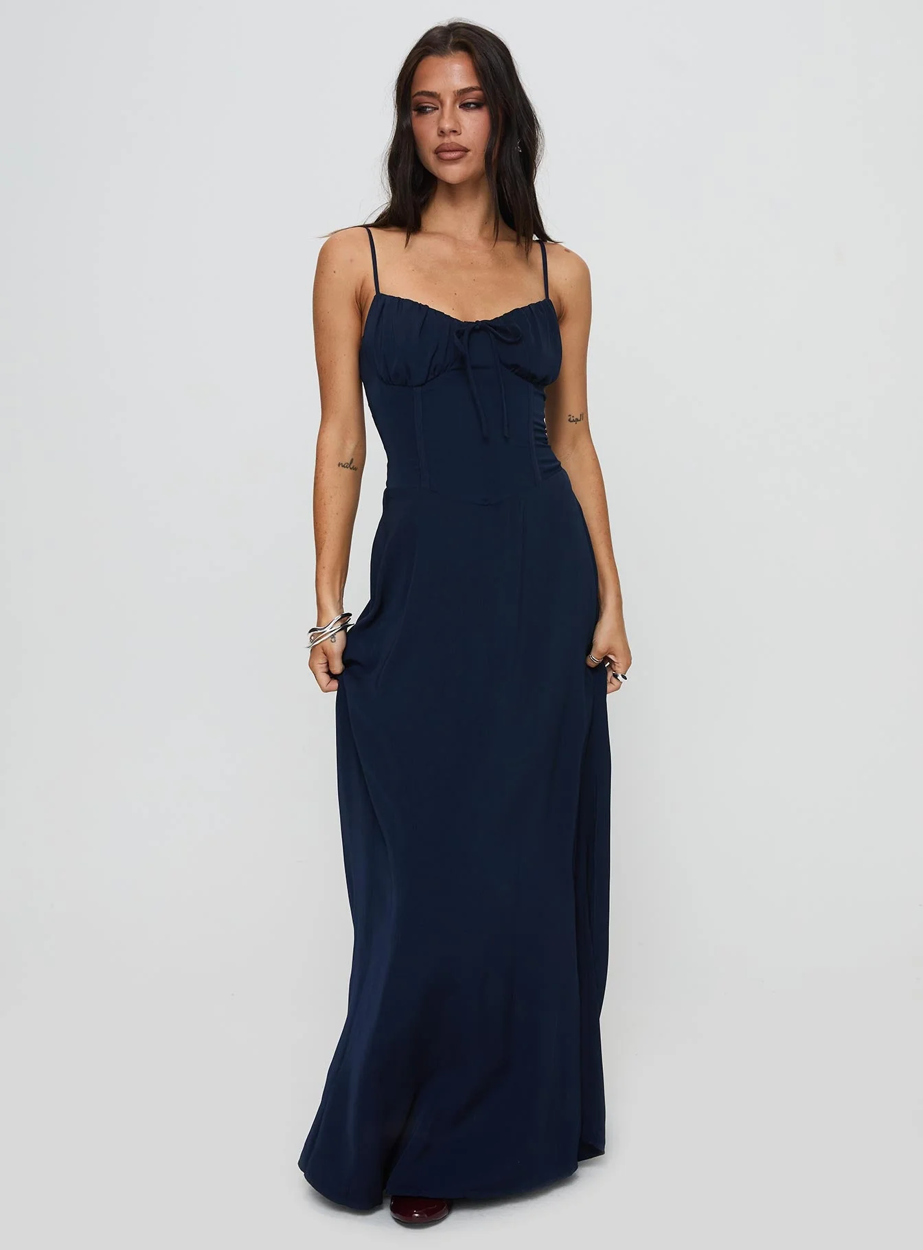 Members Only Maxi Dress Navy - Image 2