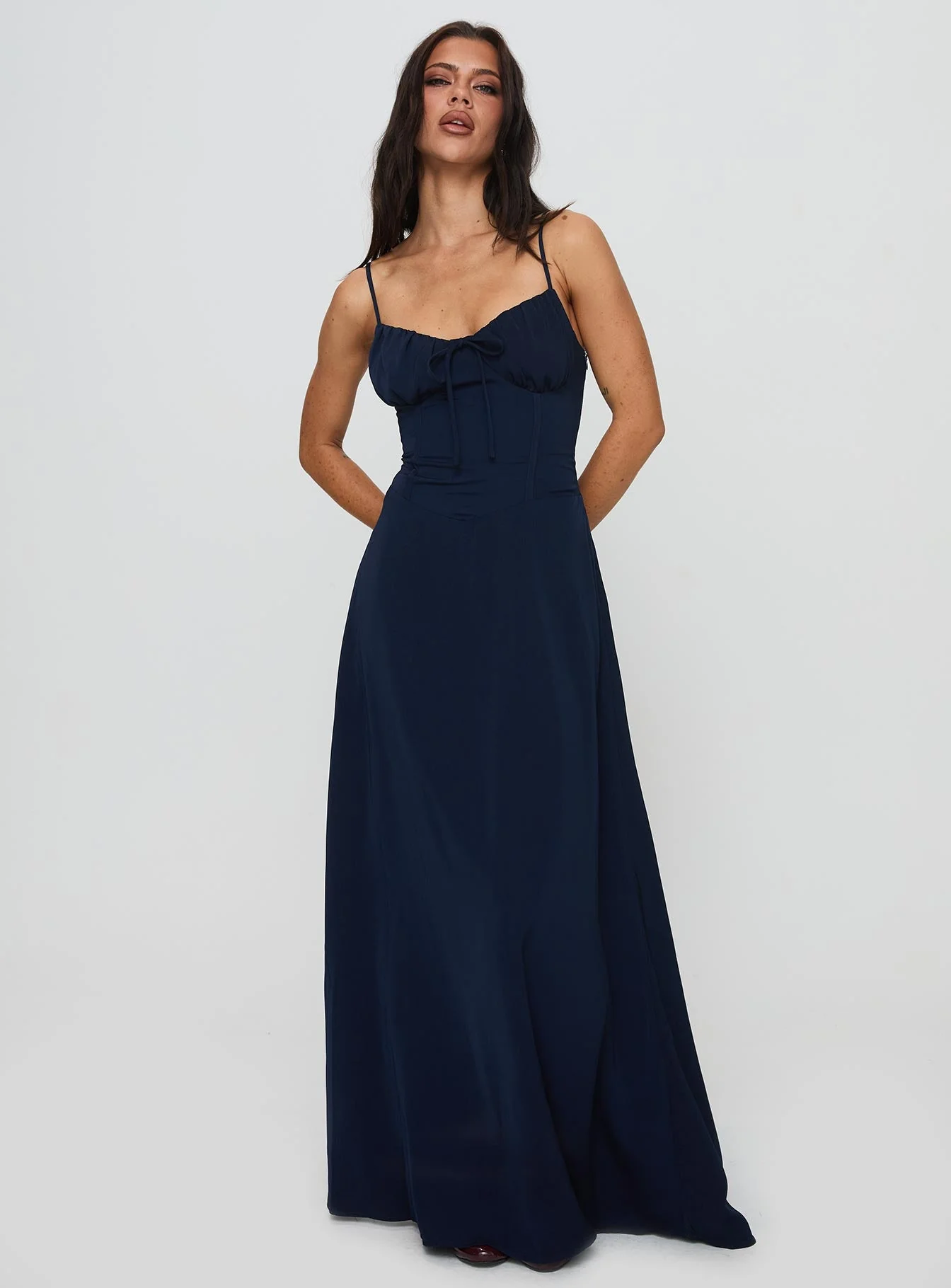 Members Only Maxi Dress Navy - Image 3