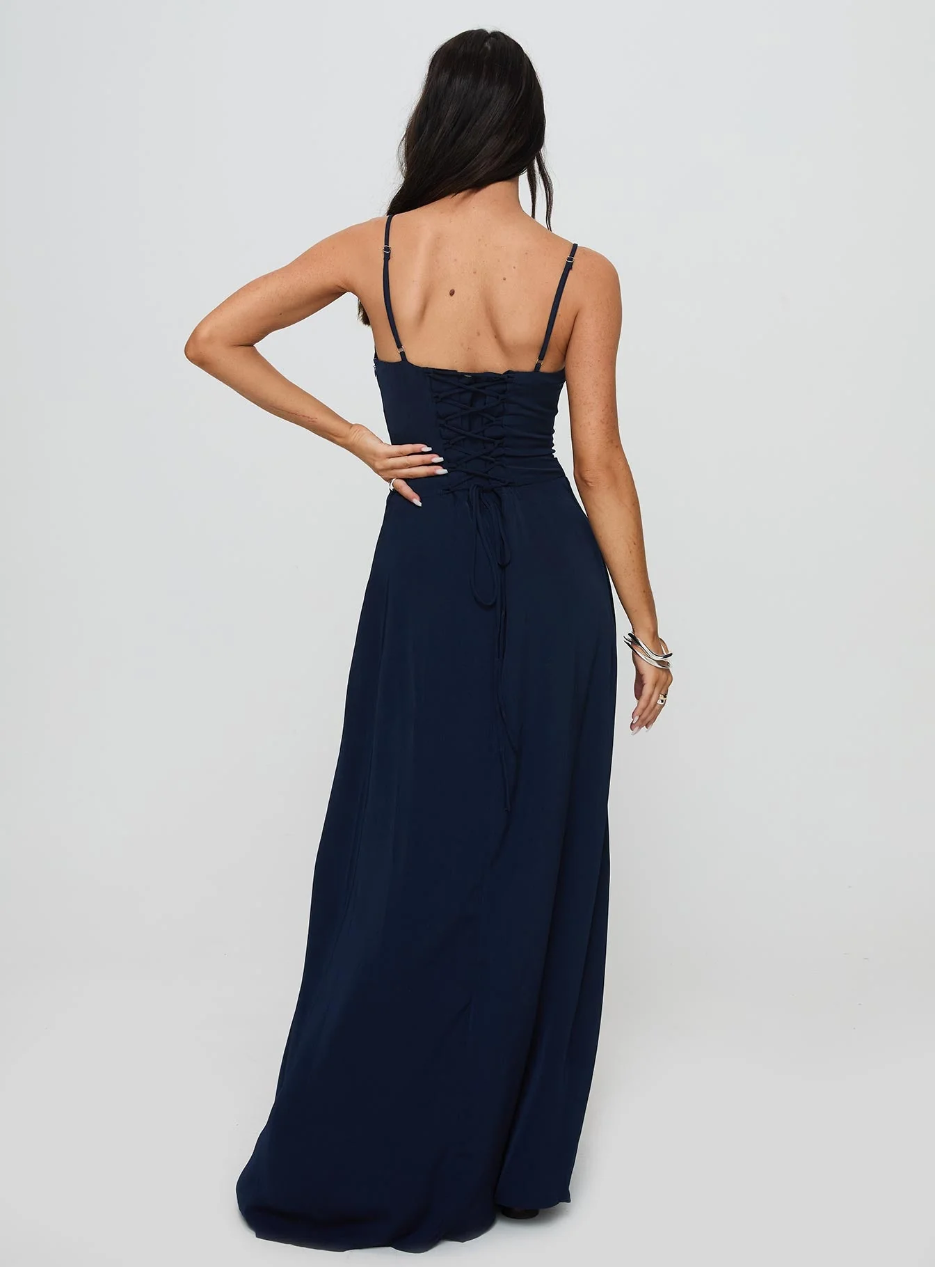 Members Only Maxi Dress Navy - Image 5