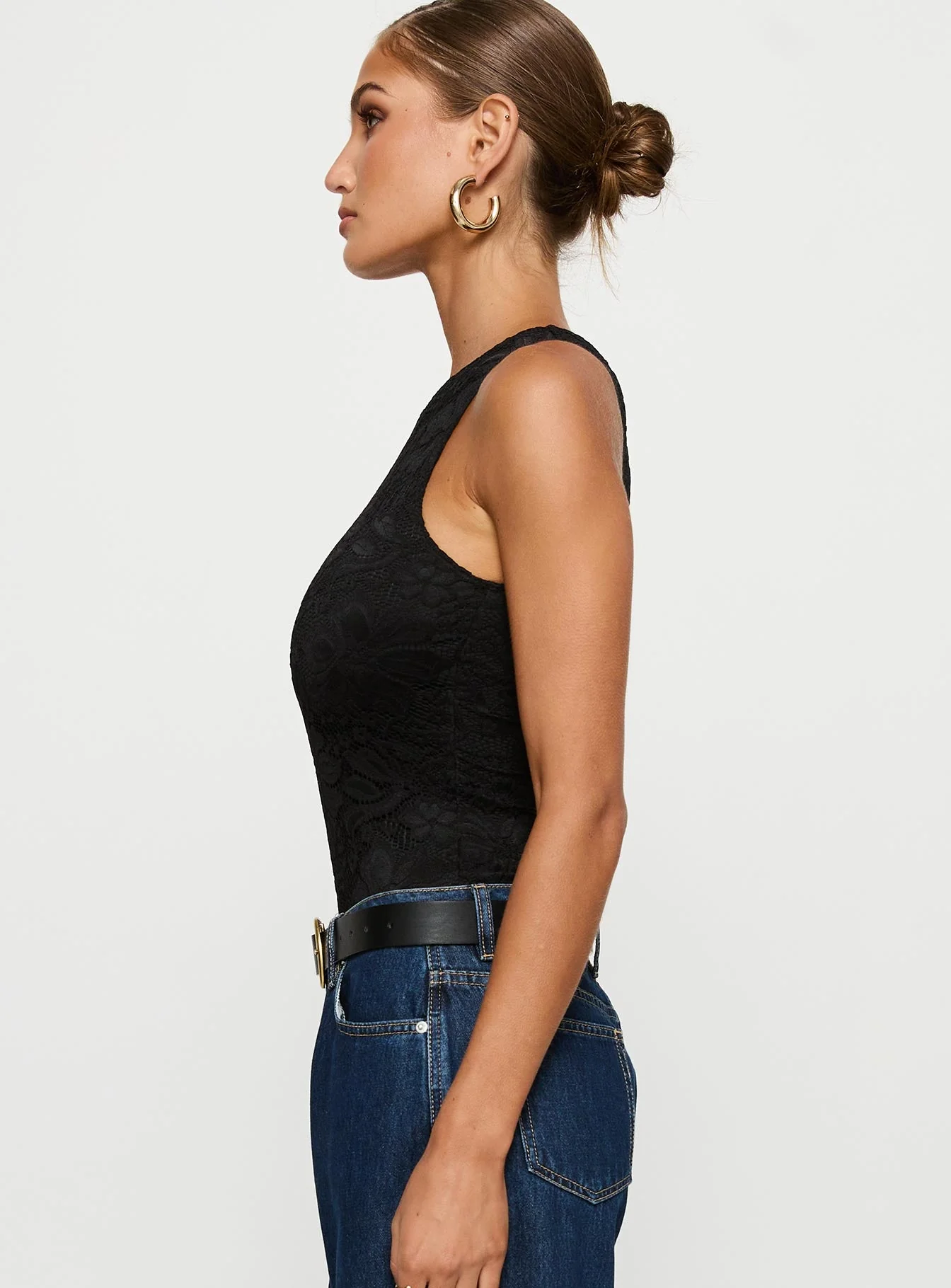 Callahan Lace Bodysuit Black - Image 3