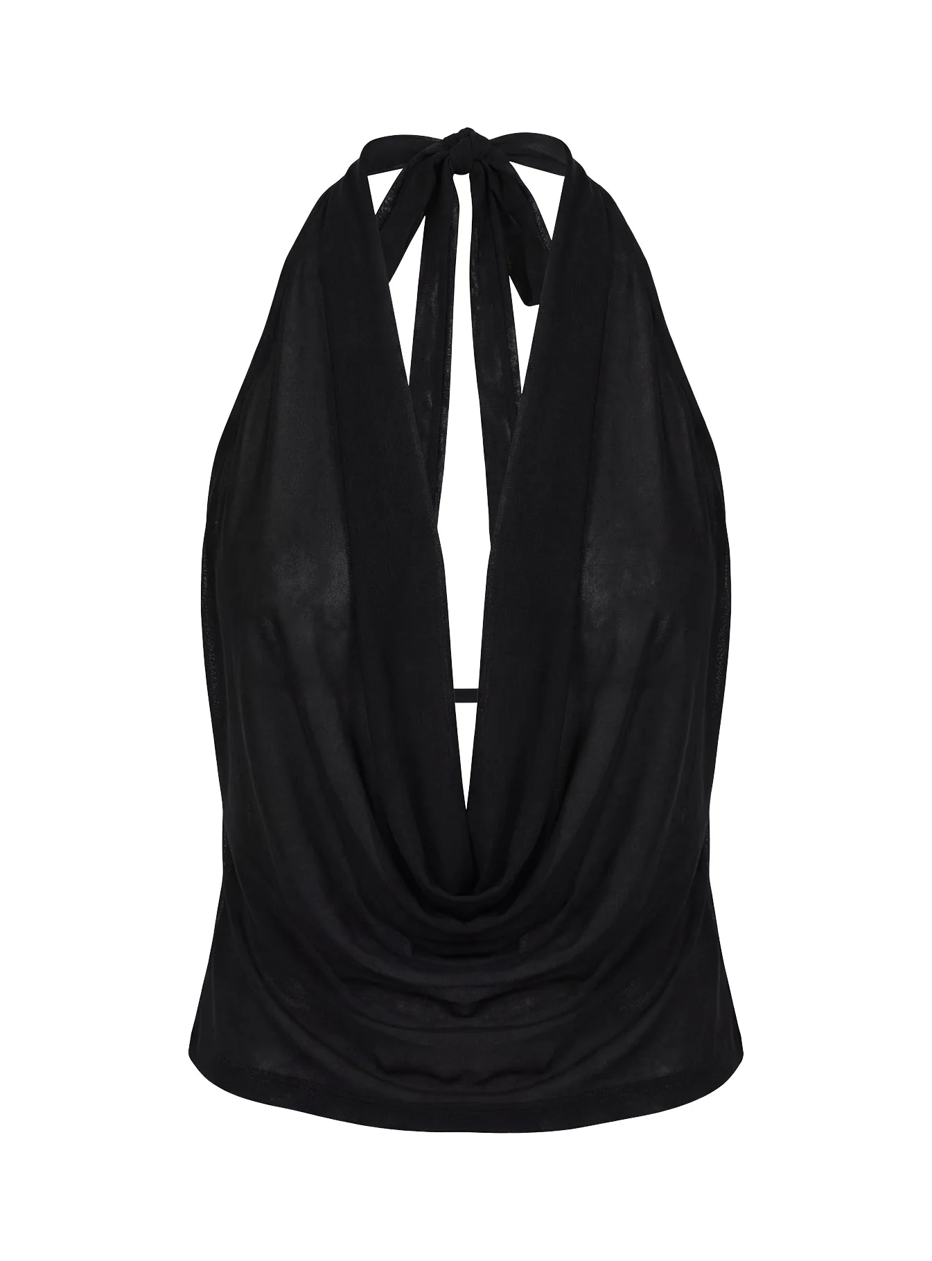 Carefree Days Cowl Neck Top Black - Image 11