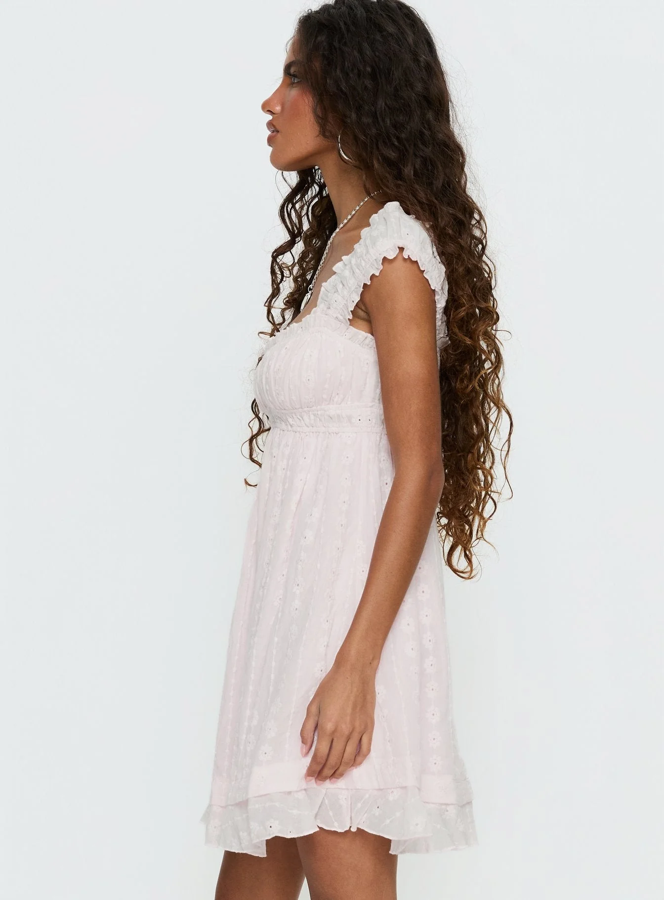 Carlita Mini Dress Light Pink - Image 4