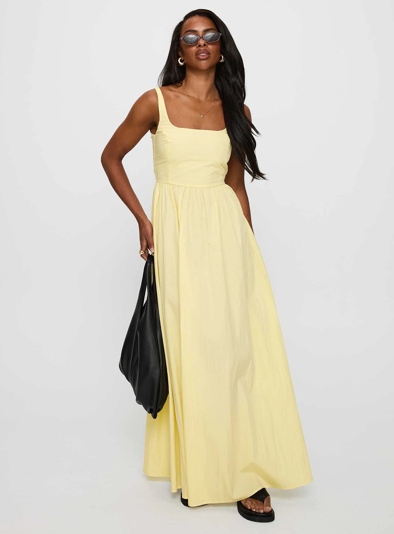 Cartmel Maxi Dress Lemon - Image 2