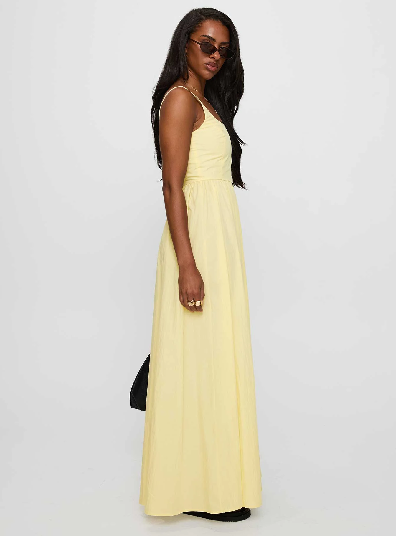 Cartmel Maxi Dress Lemon - Image 3