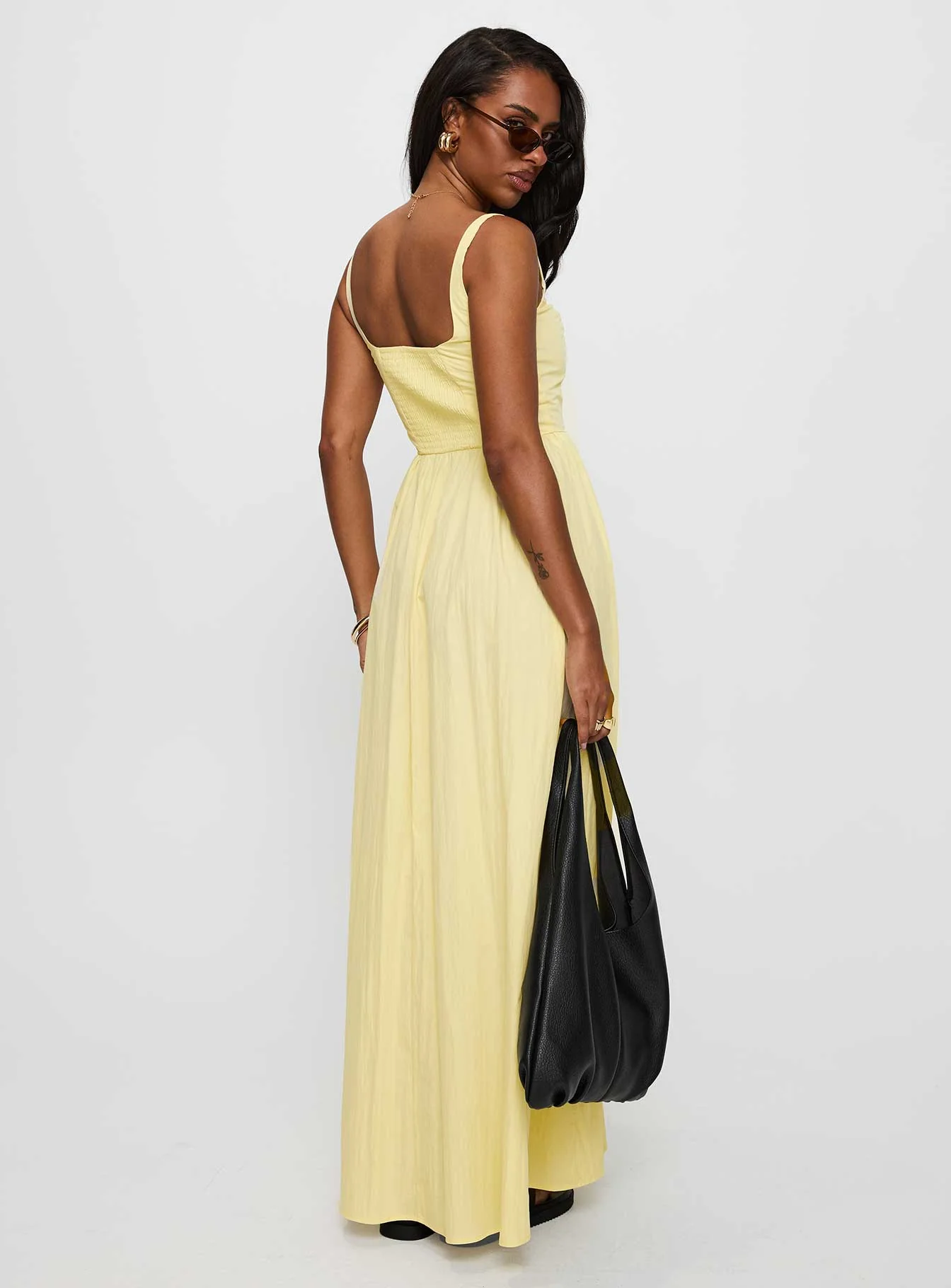 Cartmel Maxi Dress Lemon - Image 4