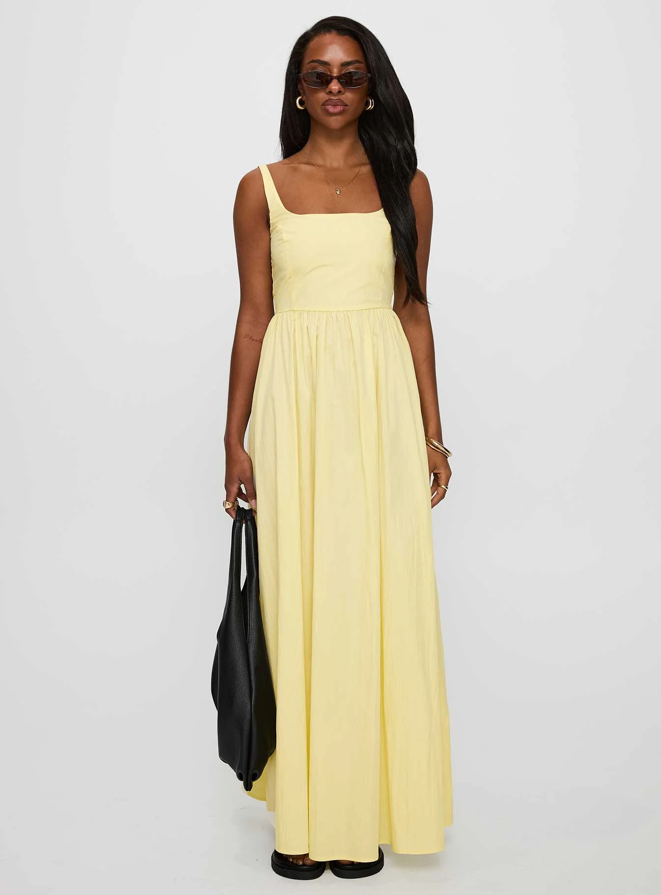 Cartmel Maxi Dress Lemon - Image 6