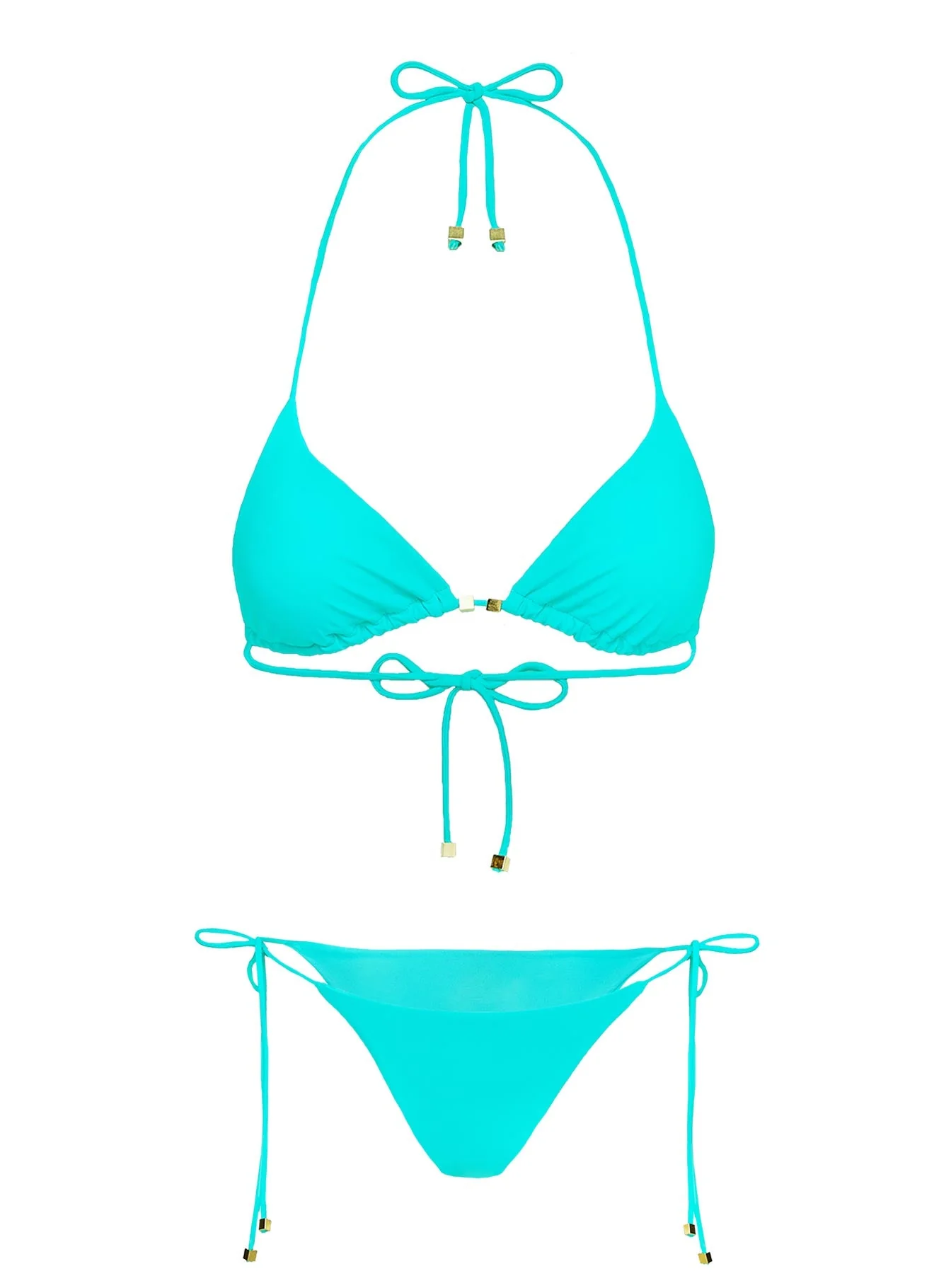 Cecilee Tie Side Bikini Bottom Blue - Image 5
