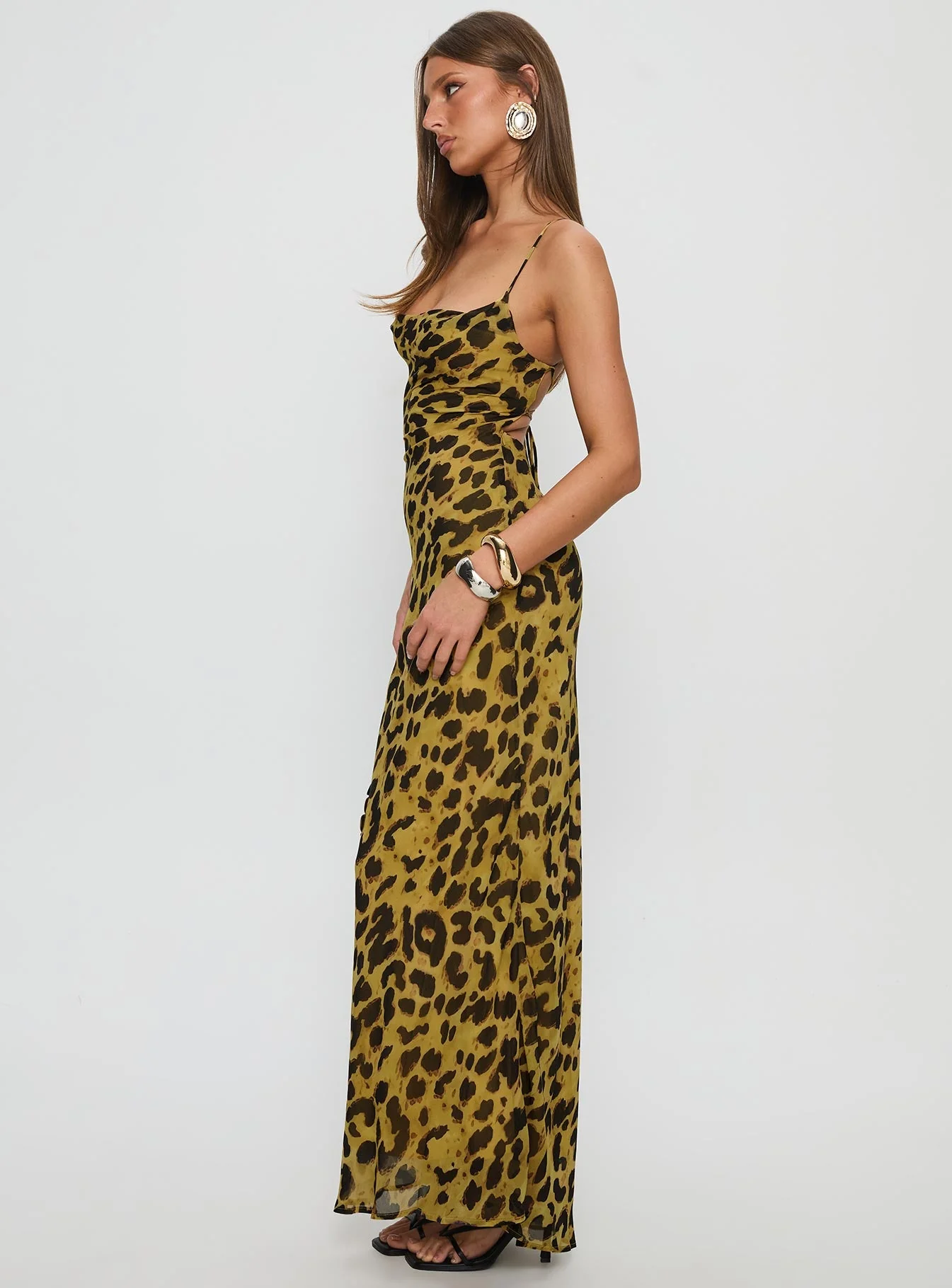 Celena Maxi Dress Leopard - Image 4