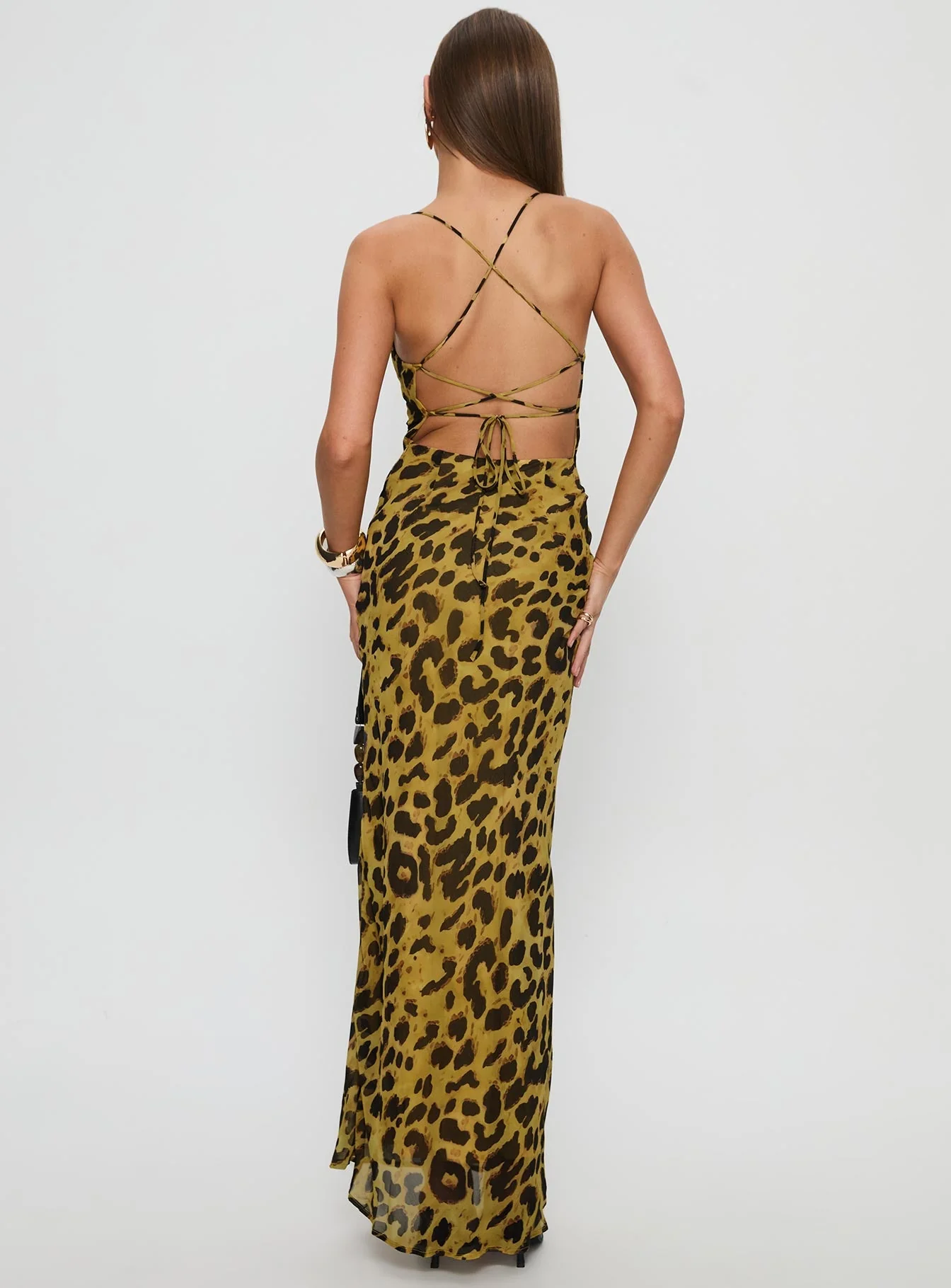Celena Maxi Dress Leopard - Image 5