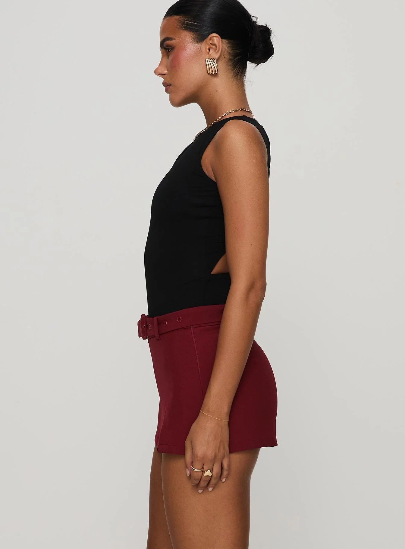 Centre Stage Cut Out Bodysuit Black - Image 3