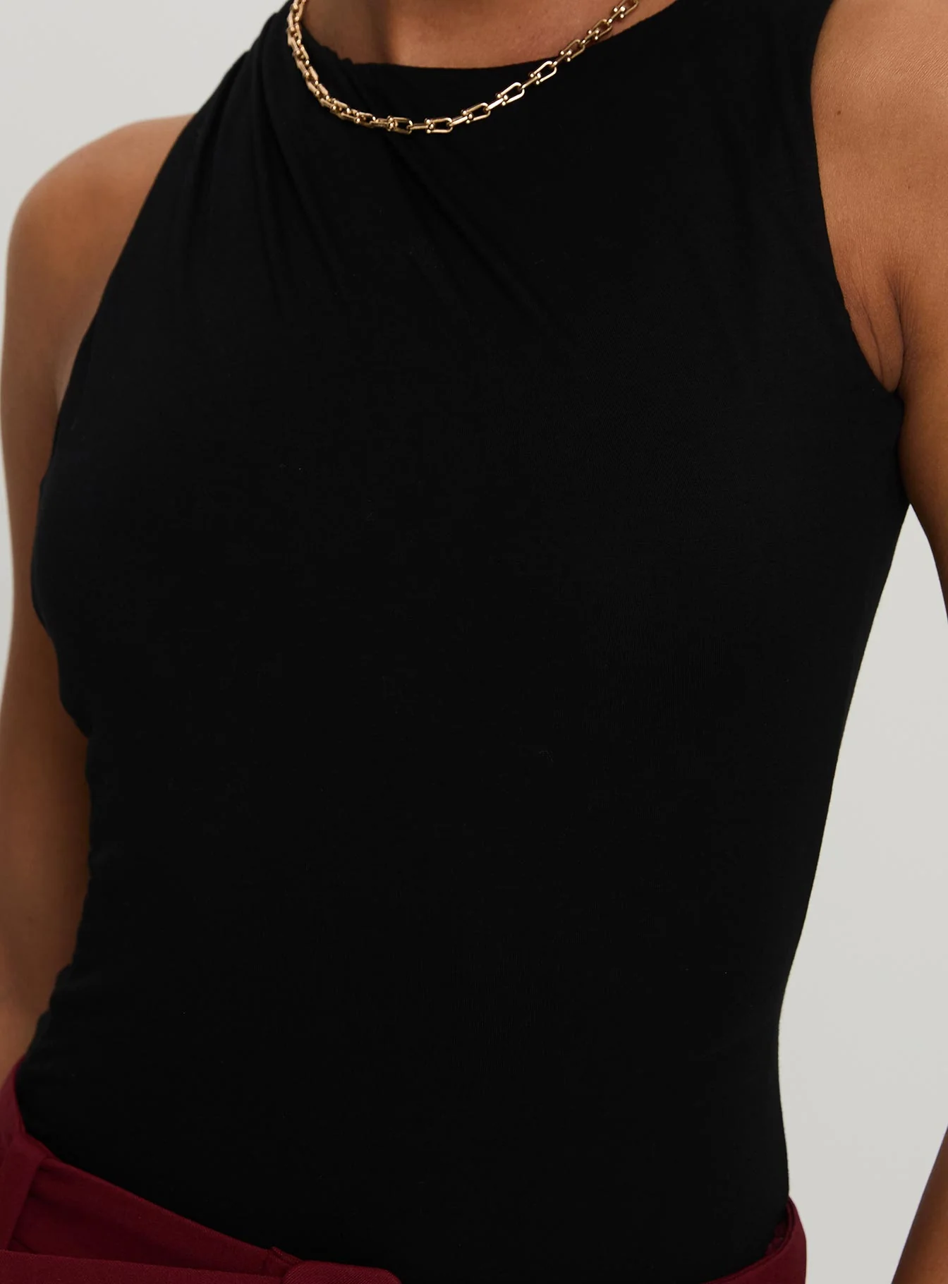 Centre Stage Cut Out Bodysuit Black - Image 5