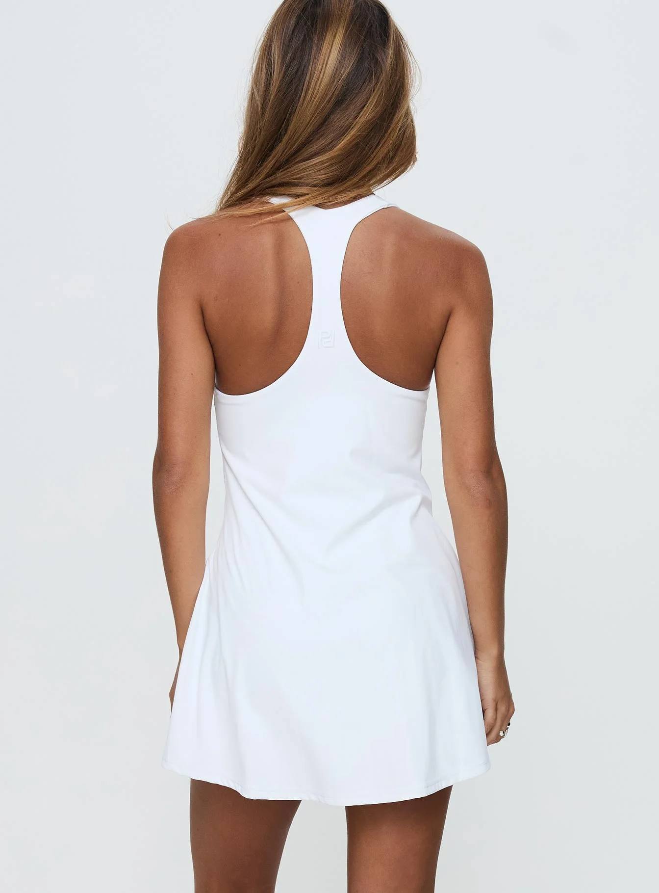 Challengers Active Halter Mini Dress White - Image 5
