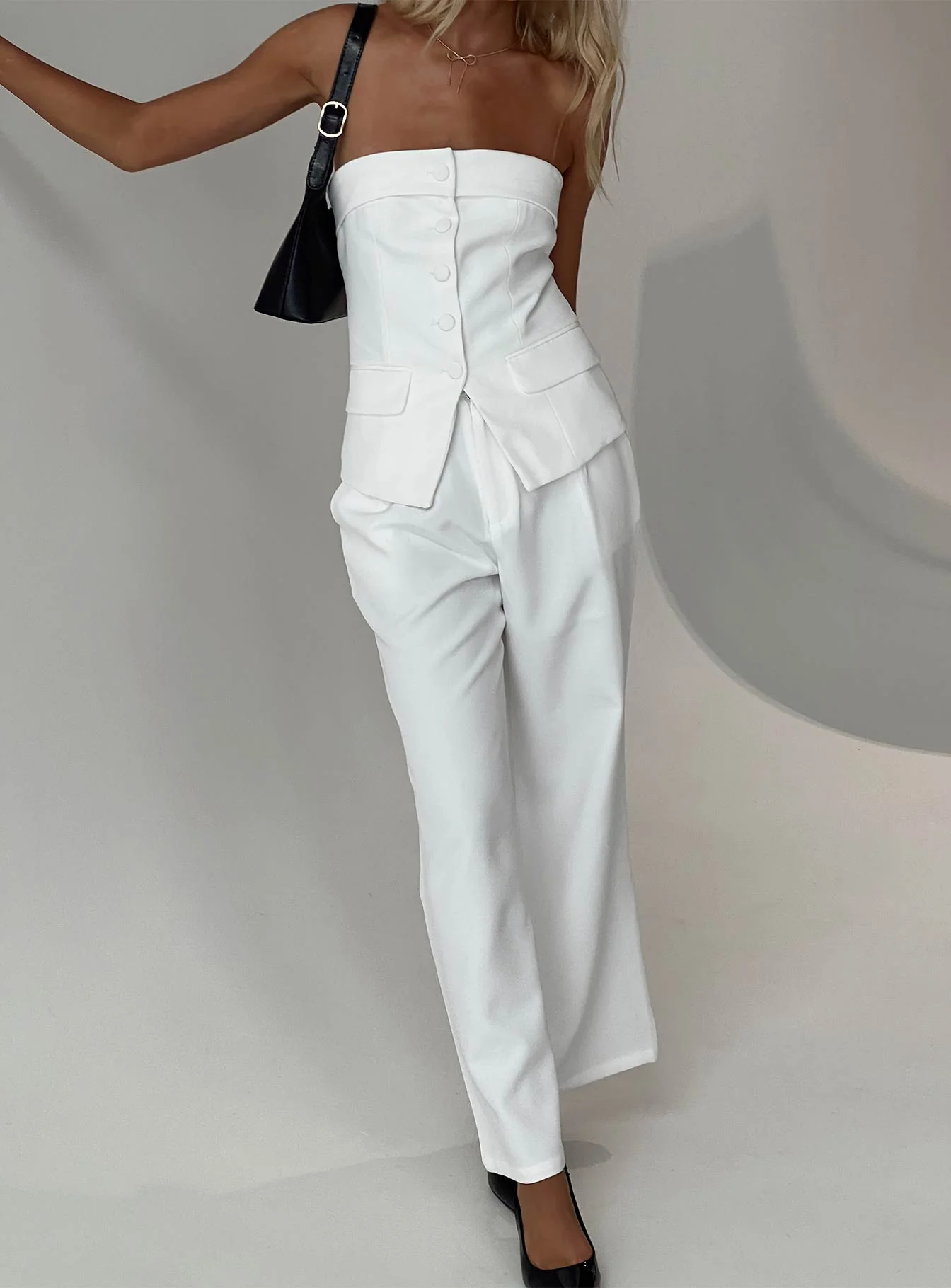 Change It Up Strapless Top White - Image 9