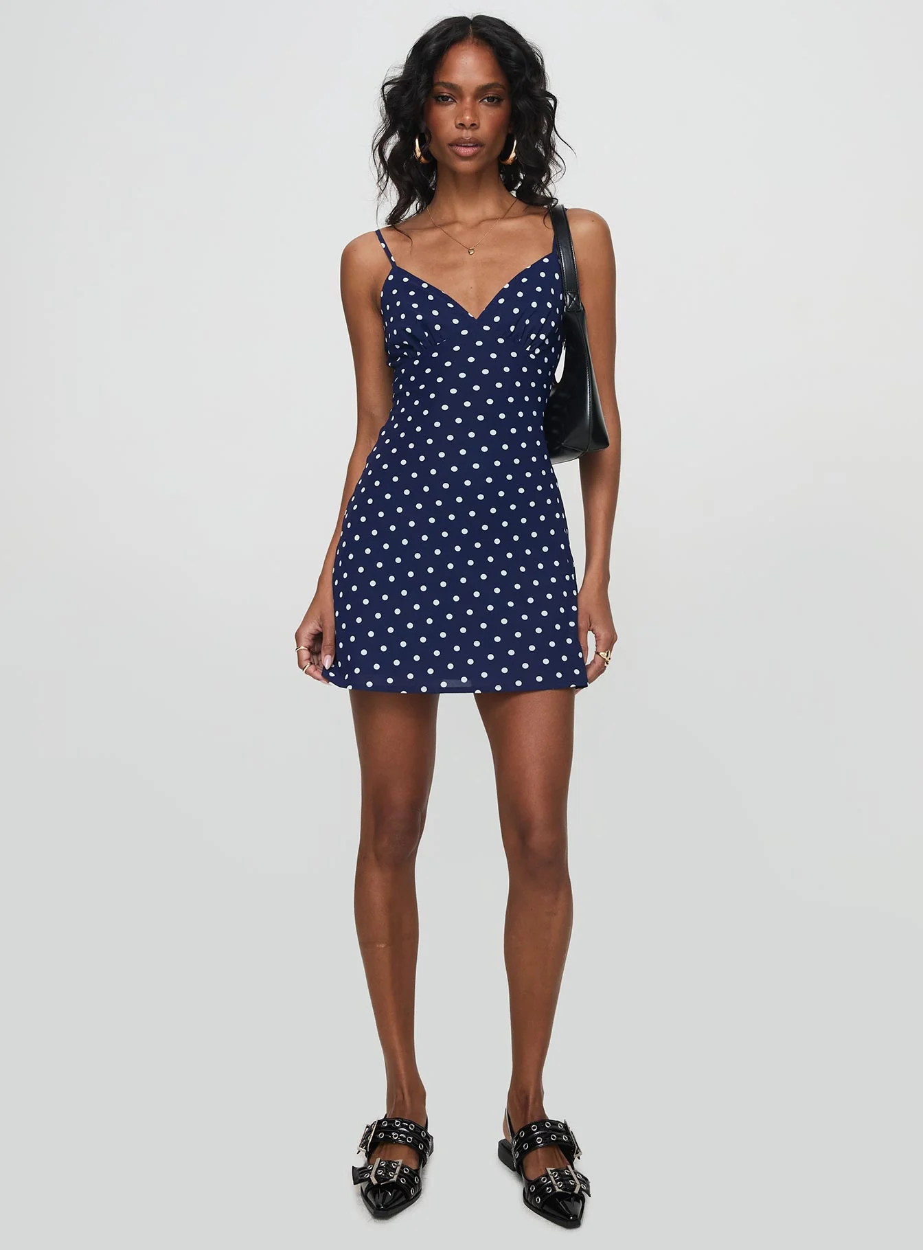 Chara Mini Dress Navy - Image 3