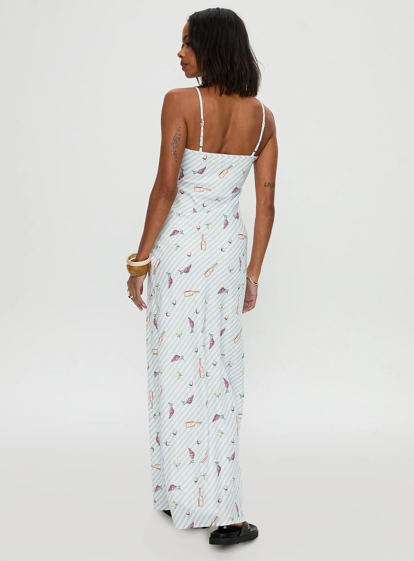 Charcuterie Maxi Dress Blue - Image 5