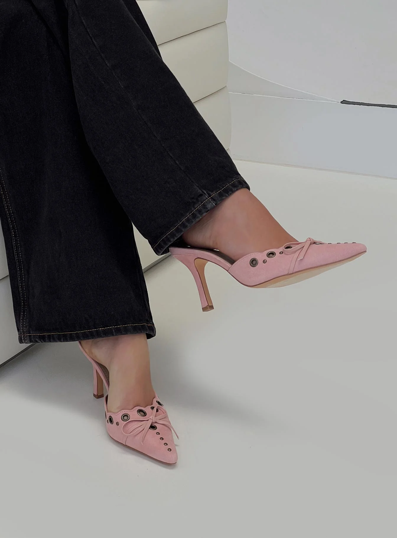 Charisma Pointed Toe Heels Dusty Pink - Image 8