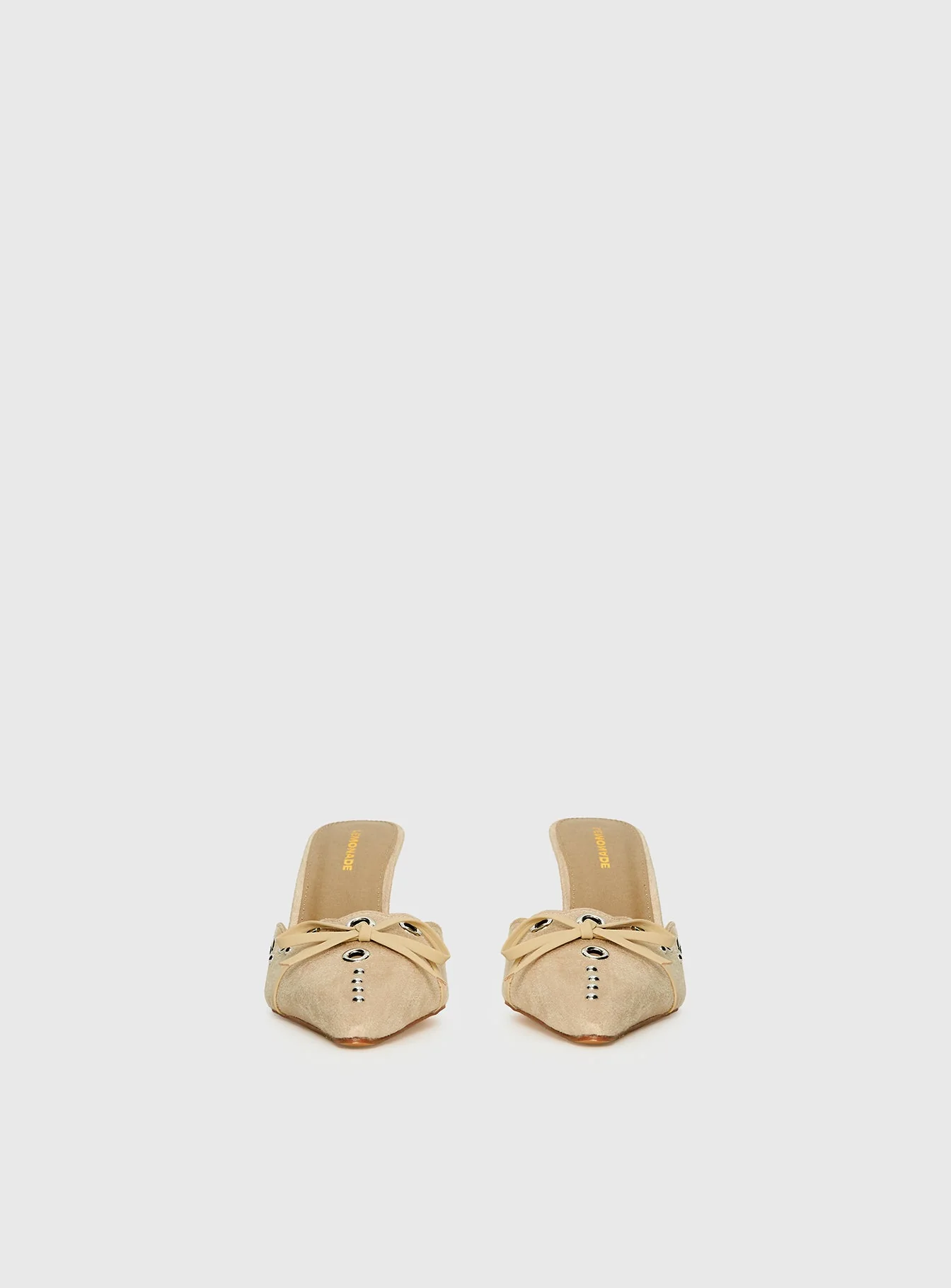 Charisma Pointed Toe Heels Taupe - Image 2