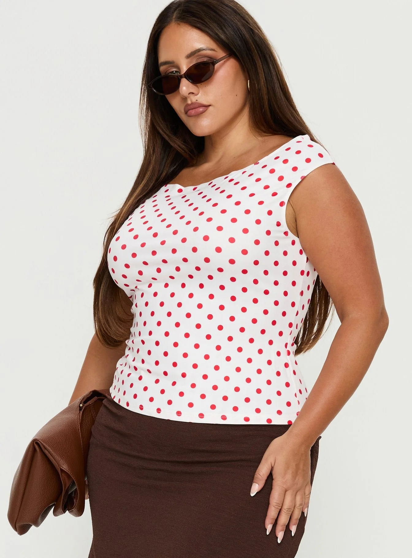 Cheirosa Off Shoulder Top White / Red Curve - Image 4
