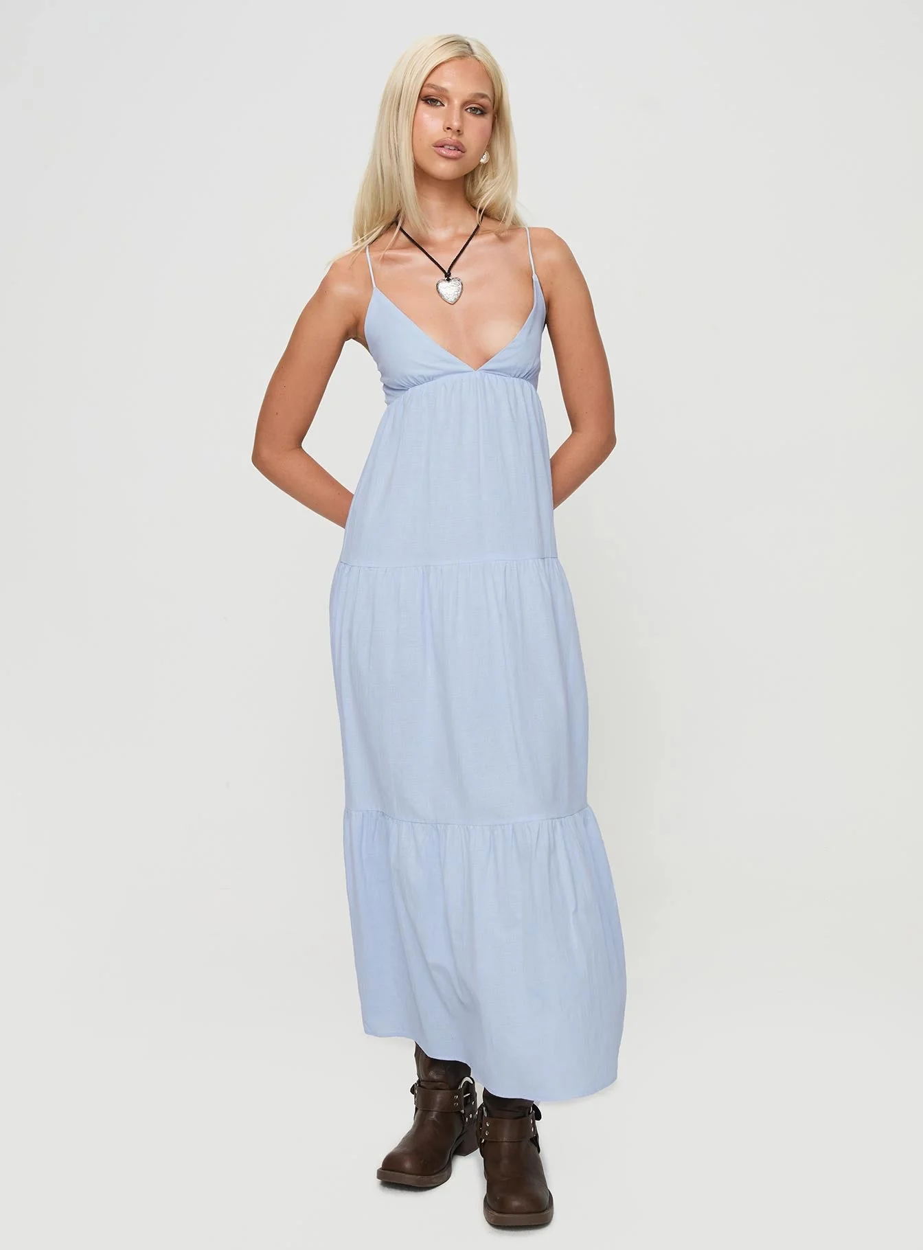 Chelsea Maxi Dress Blue - Image 2