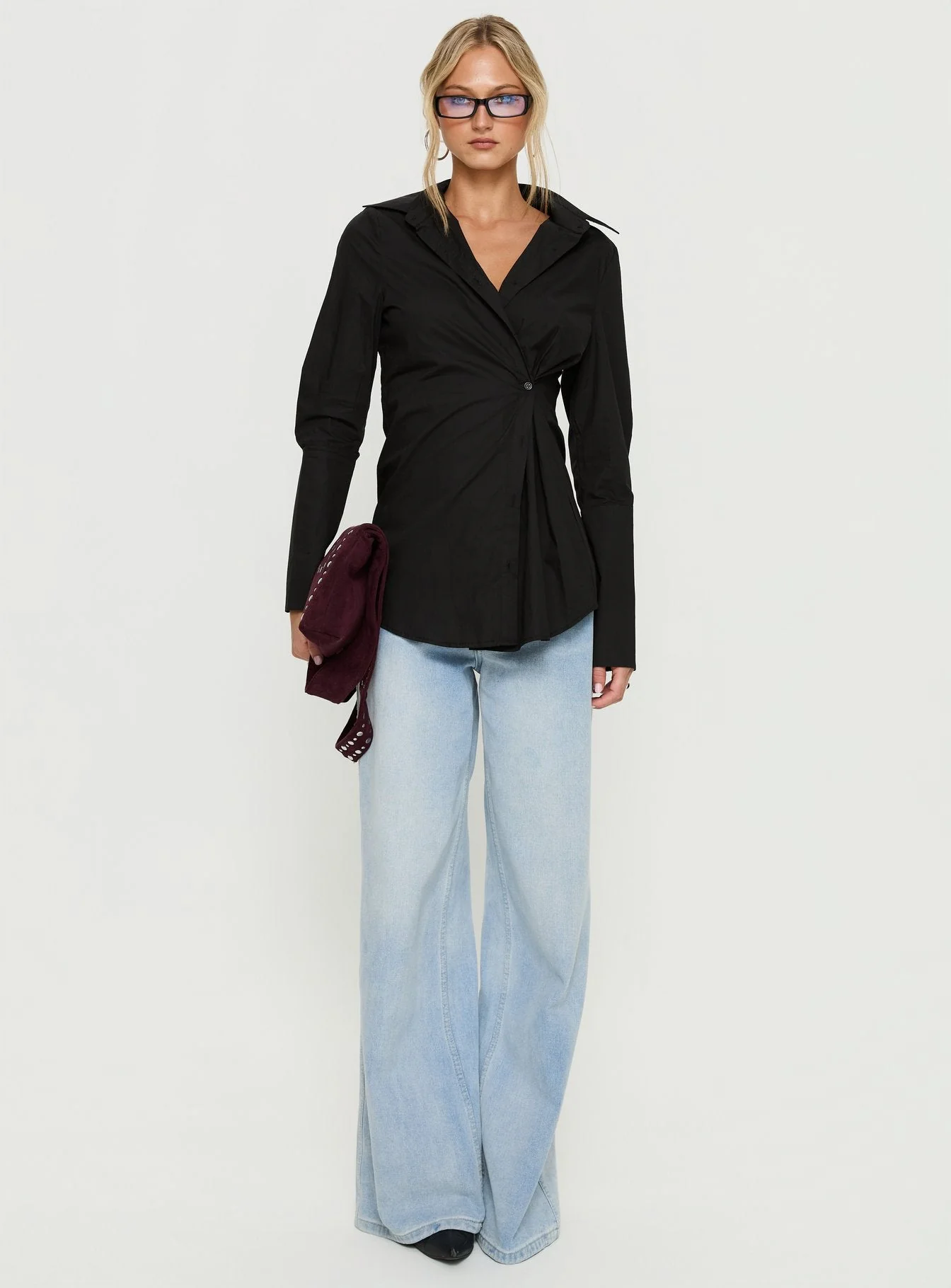 Nitsa Long Sleeve Shirt Black - Image 7