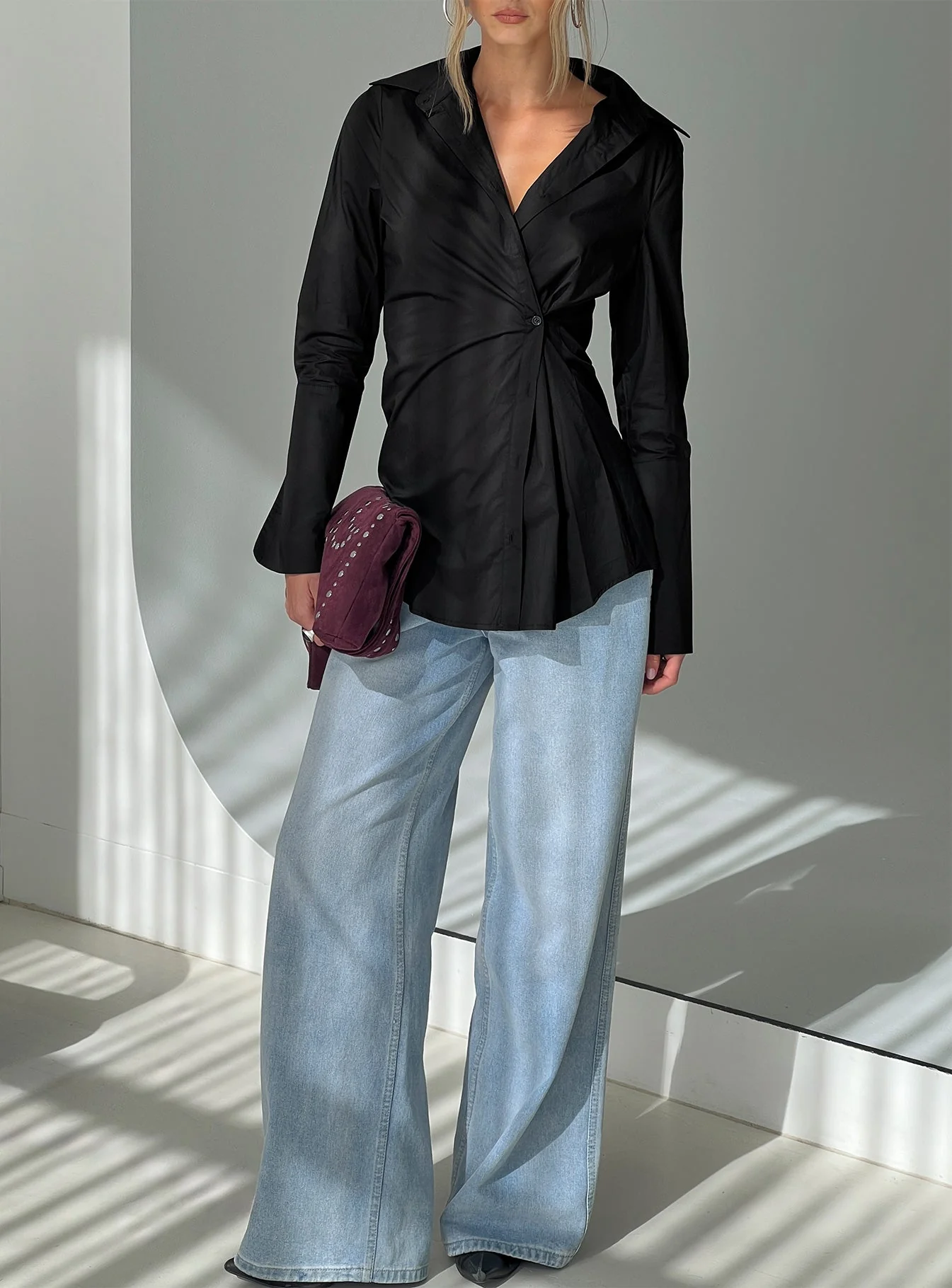 Nitsa Long Sleeve Shirt Black - Image 8