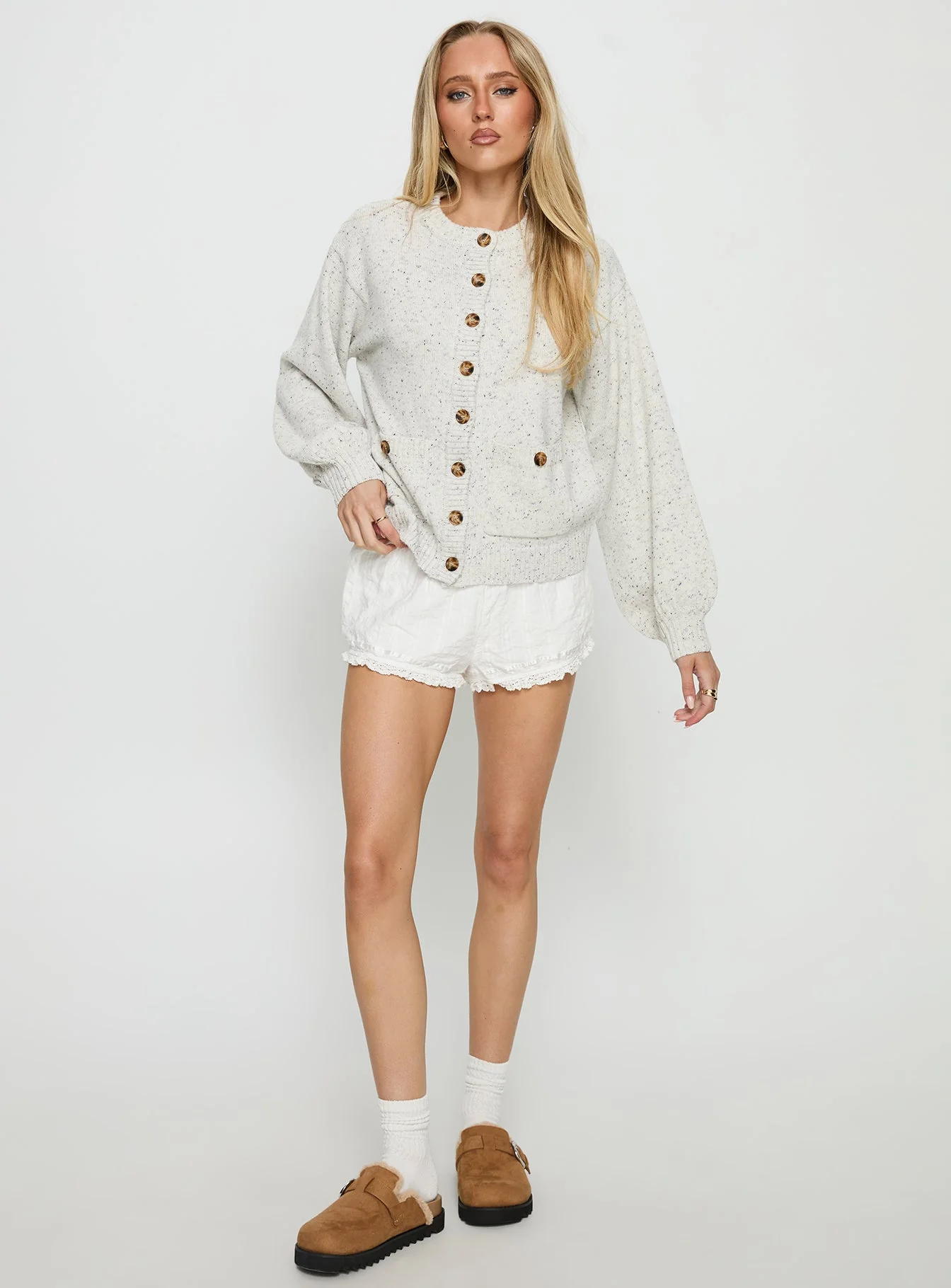 Dorah Boxy Cardigan Grey - Image 3