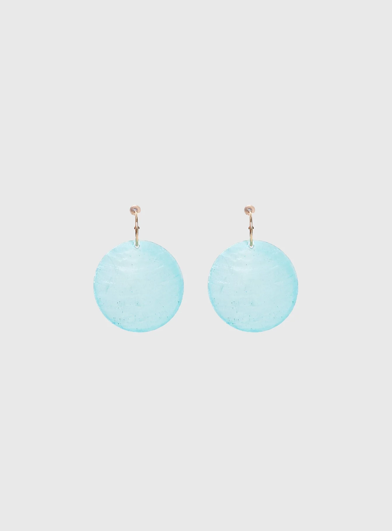 Cheriosa Shell Earrings Blue - Image 2